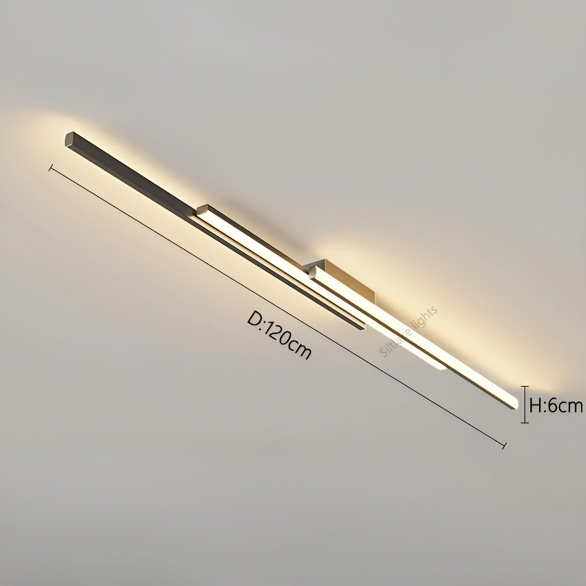 Lange LED-Deckenleuchte – Schlankes und stilvolles längliches Design | Perfekte Beleuchtung für Flur Treppenhaus