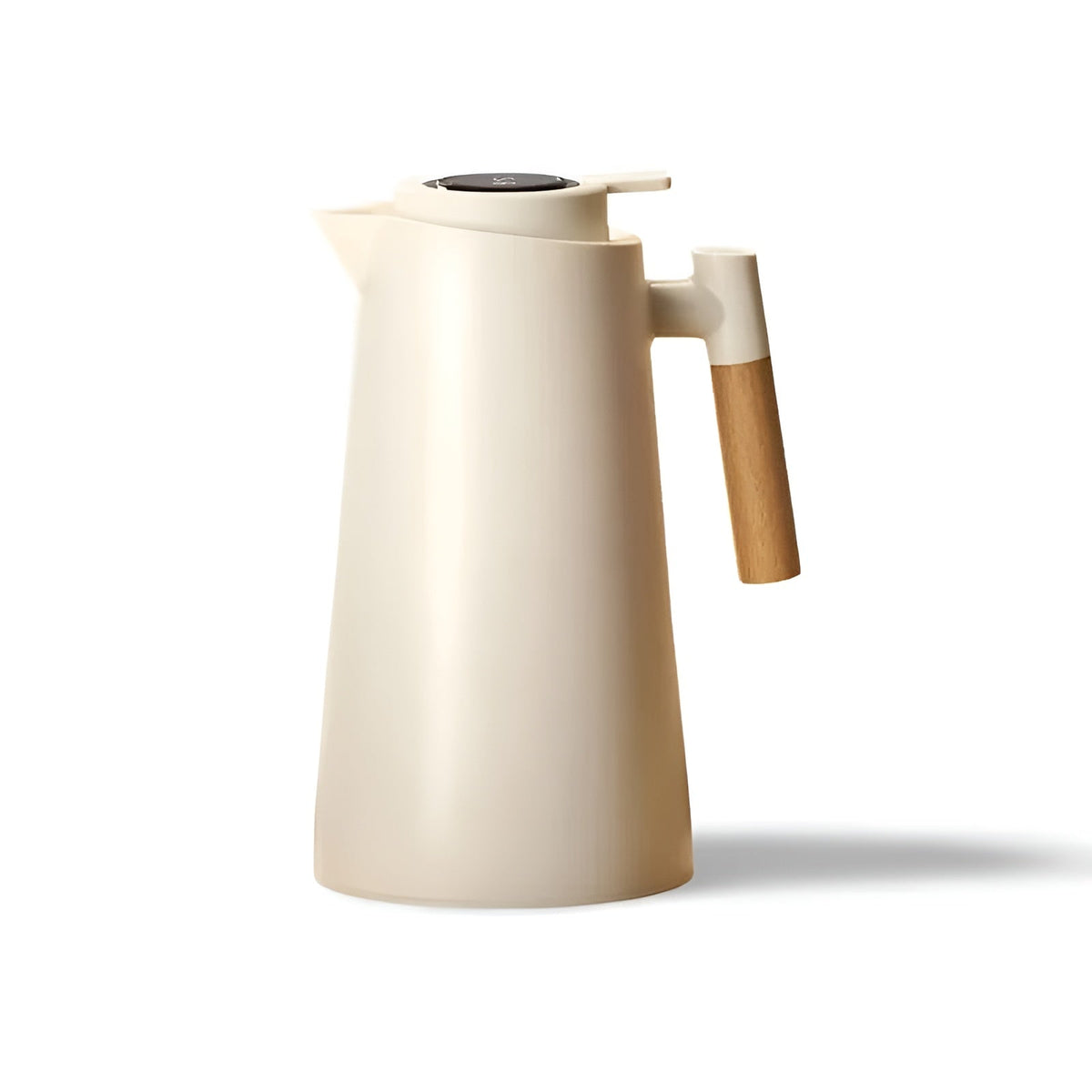 Lattea Pure Thermoskanne – Auslaufsicher Und Langlebig | Stilvolles Design Aus Edelstahl - Weiß - Thermoskanne