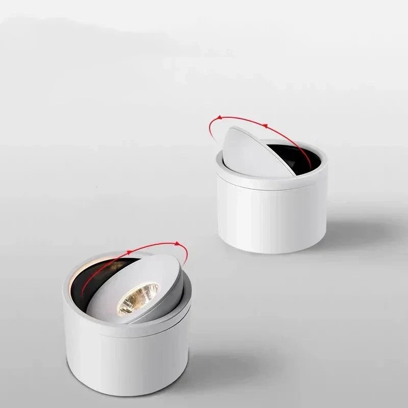 LED Aufbaustrahler dimmbar schwenkbar – Aluminium Weiß/Schwarz - Deckenleuchte