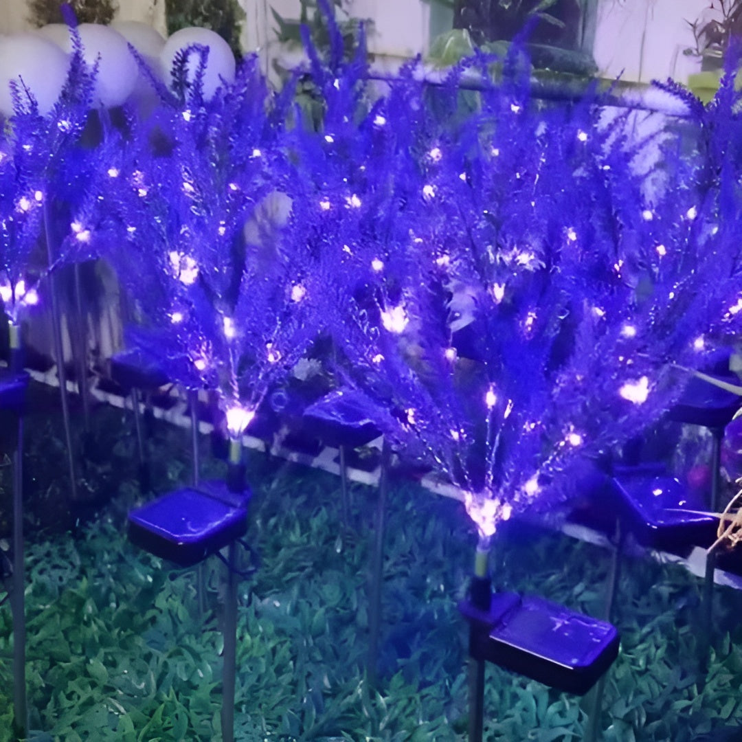 Led Blumenlampe Aus Edelstahl – Solarbetriebene Wasserdichte Gartenleuchte Für Gärten Terrassen Und Wege - Lampe