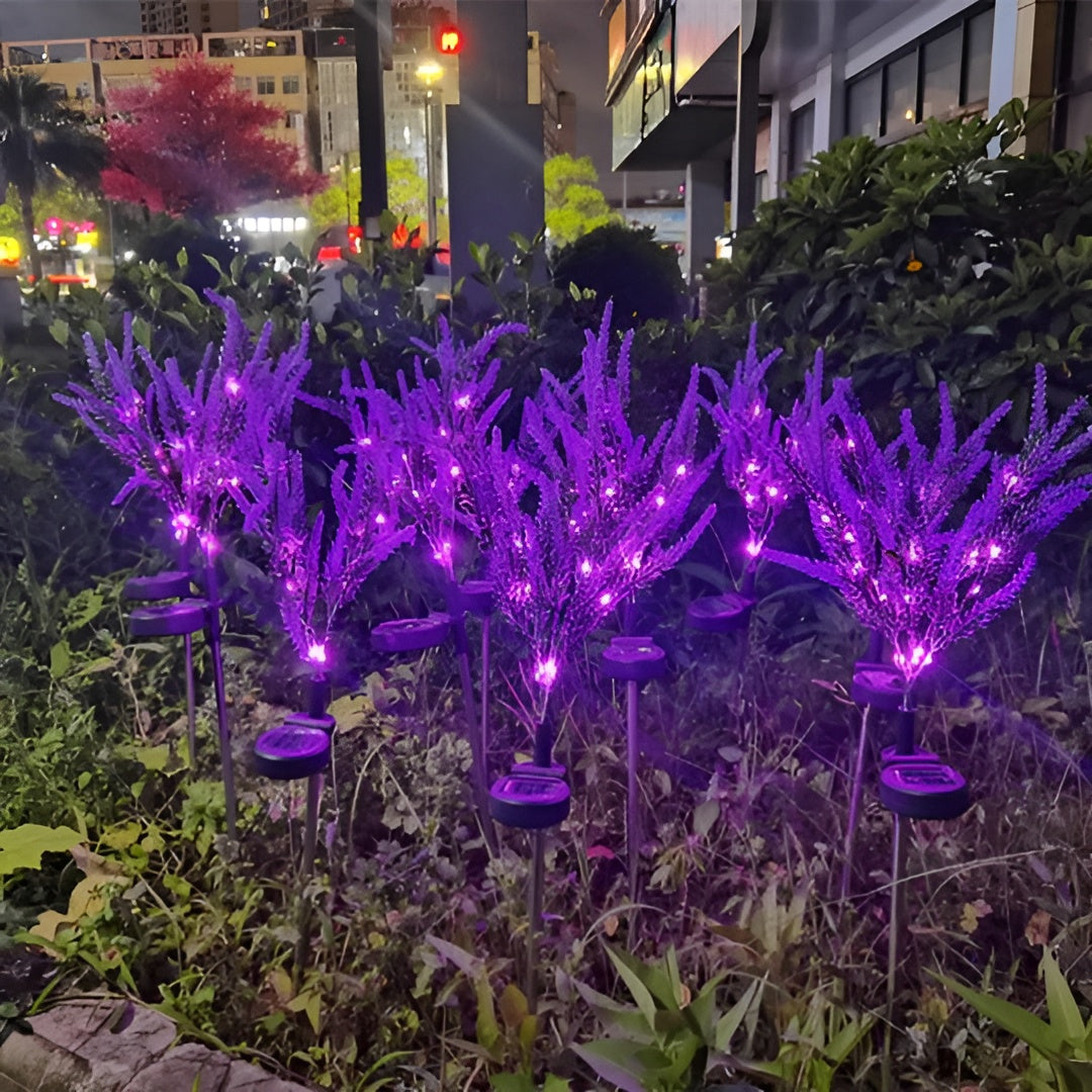 Led Blumenlampe Aus Edelstahl – Solarbetriebene Wasserdichte Gartenleuchte Für Gärten Terrassen Und Wege - Lampe