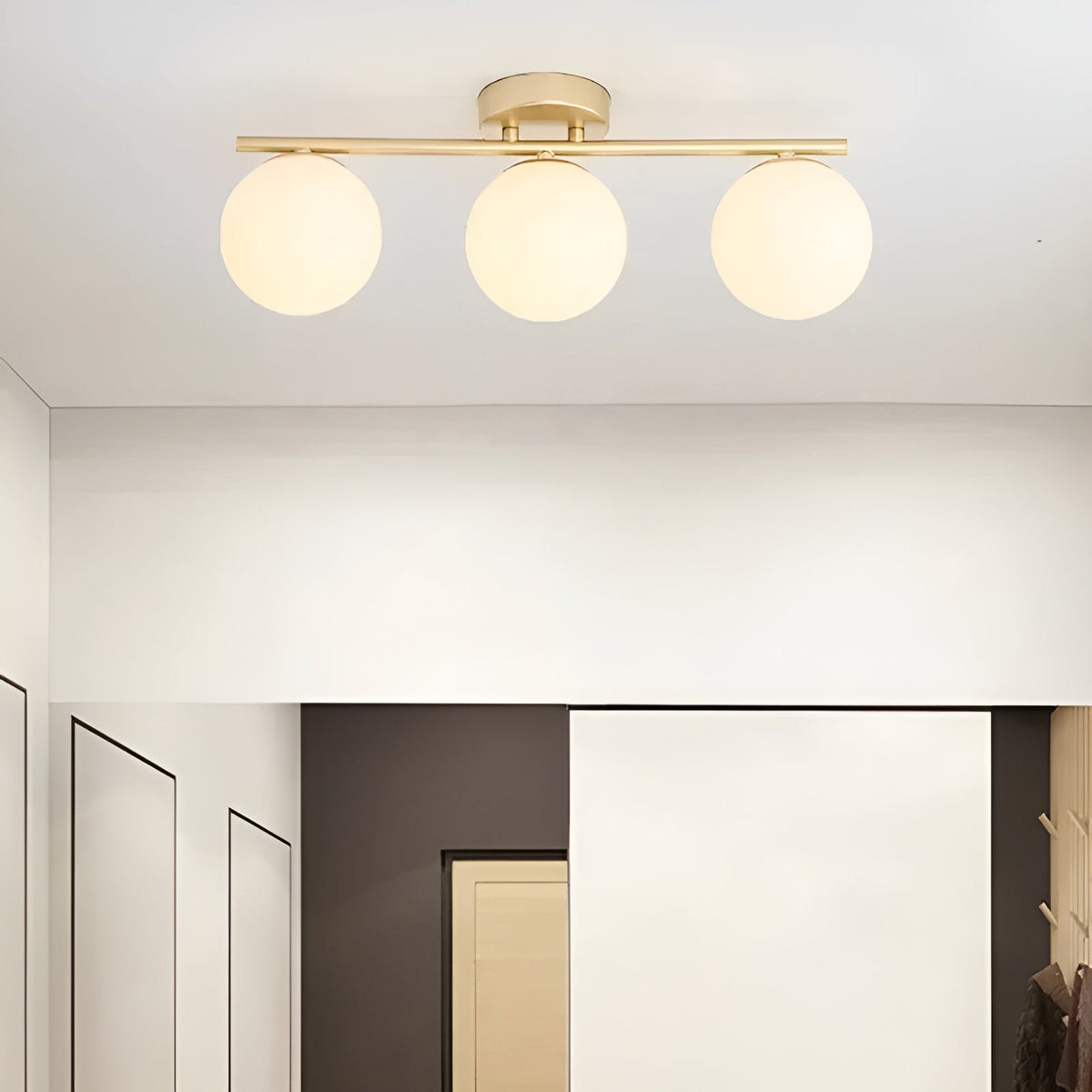 LED-Deckenleuchte aus Glas – Nordisches Design | Für Wohn- & Schlafzimmer - Deckenleuchte