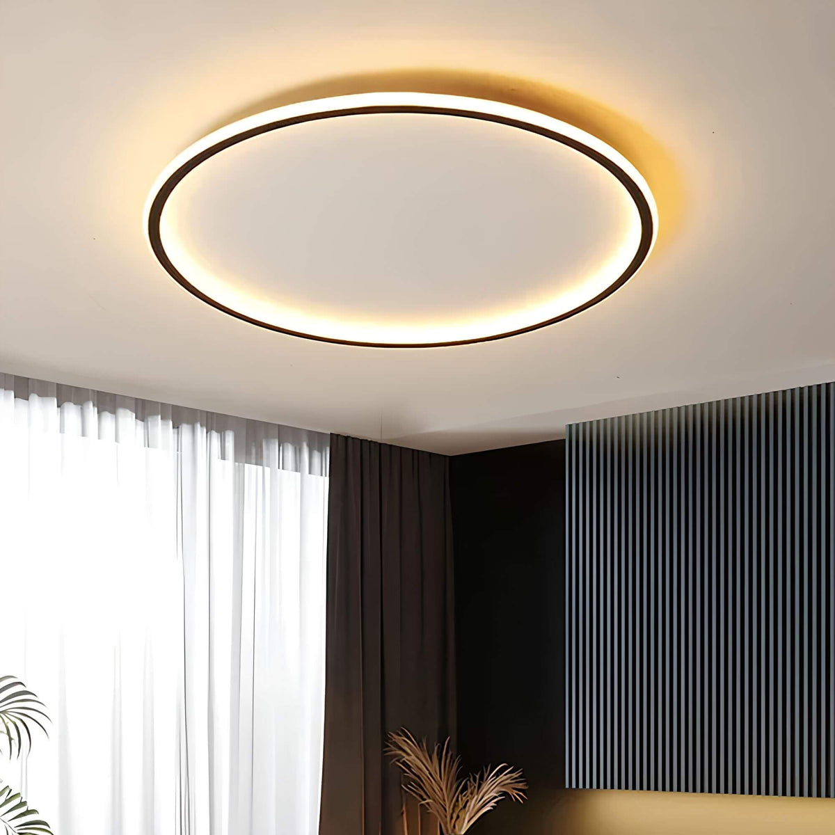 LED Kugellampe Deckenleuchte – Stilvolle Raumbeleuchtung - Schwarz / 20cm / Warmweiß - Deckenleuchten