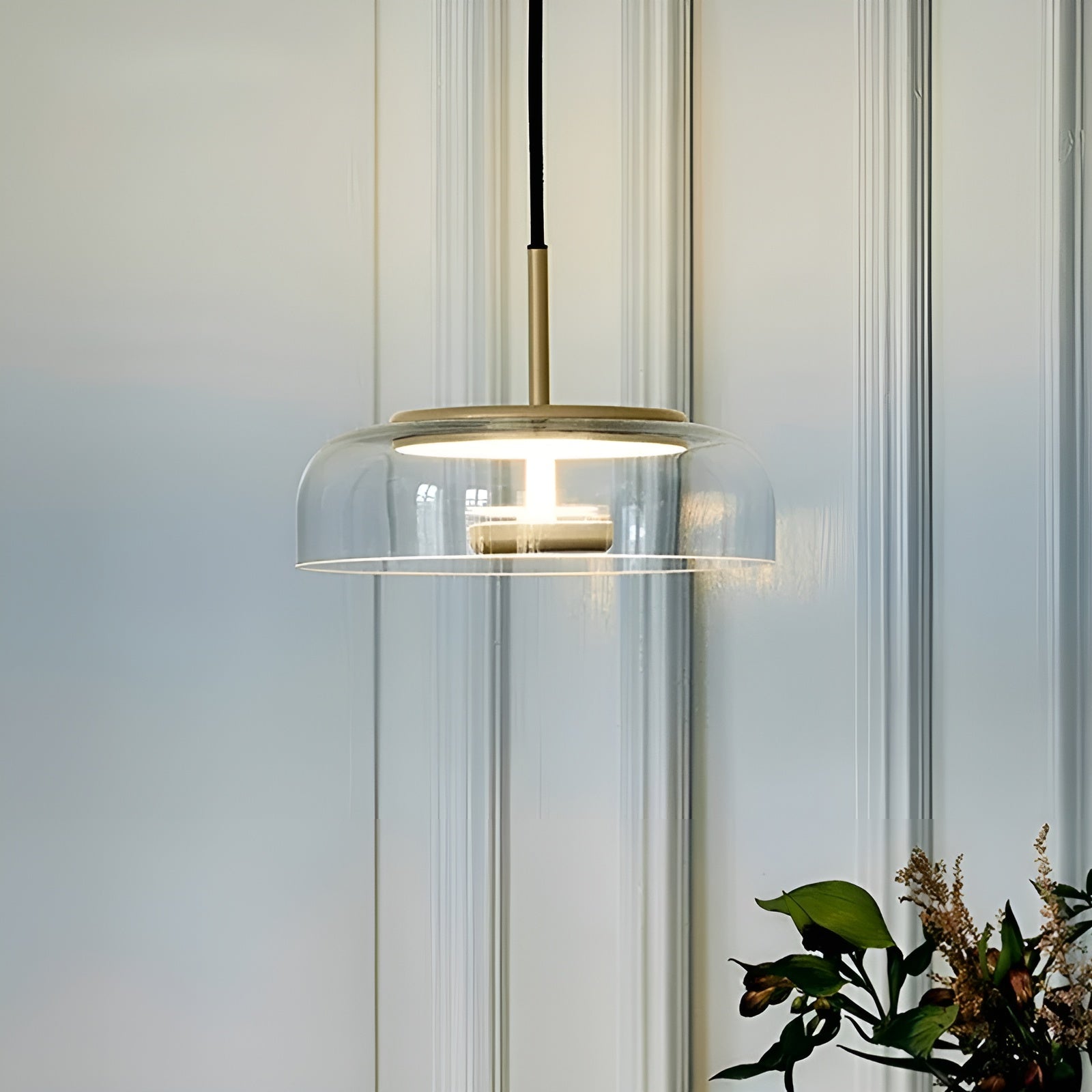 LED-Pendelleuchte aus Glas – Stilvolle Beleuchtung für Esszimmer Schlafzimmer & Wohnzimmer - Pendelleuchte