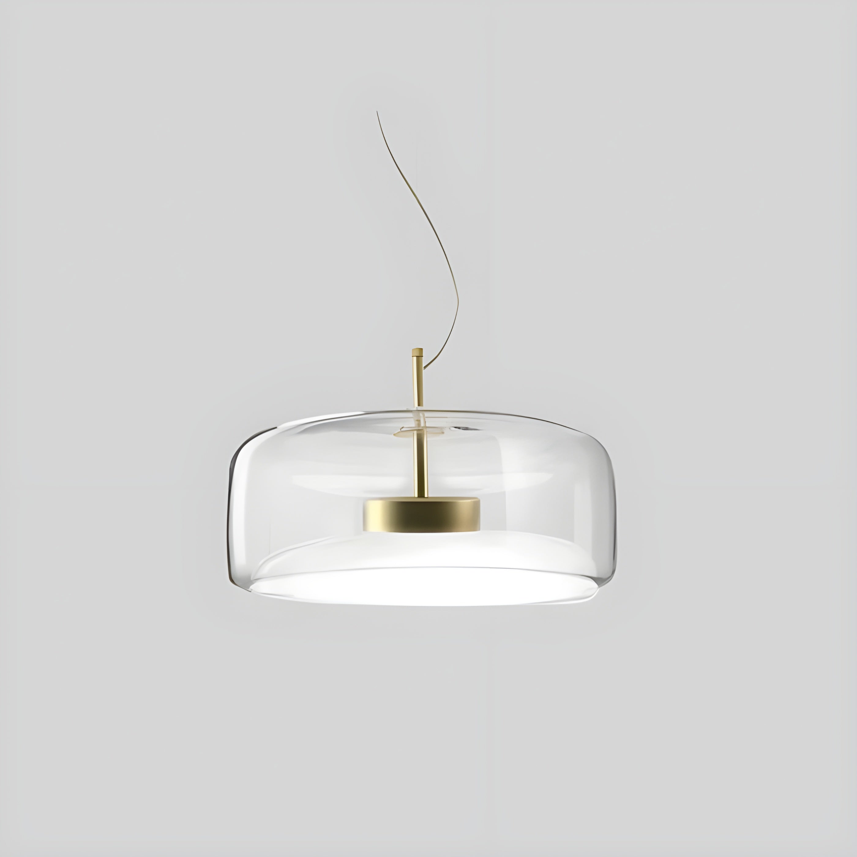 LED-Pendelleuchte Glas – Retro-Design mit Warmem Licht für Esszimmer & Küche - Klar / 33cm / Warmes Weiß - Pendelleuchte