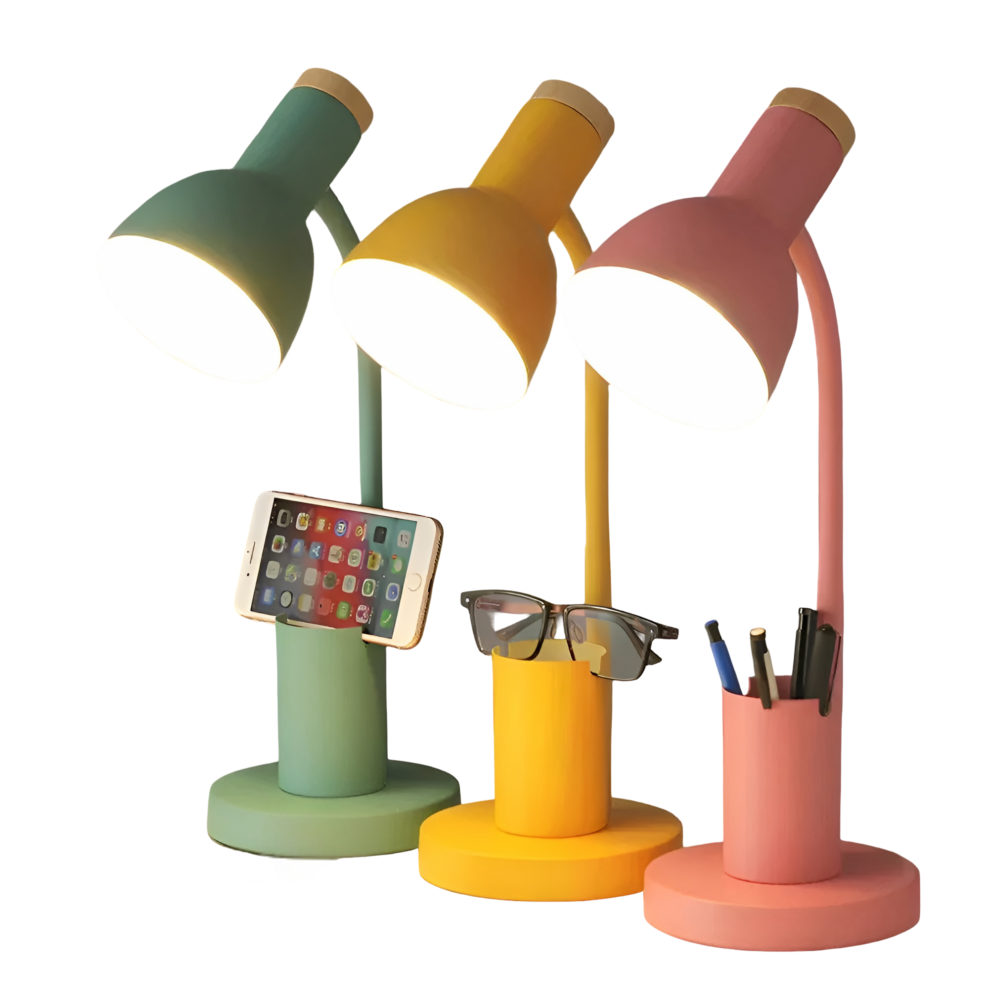 LED-Tischlampe mit Stifthalter – Stilvoll und Praktisch | Ordnung auf dem Schreibtisch - Tischlampe