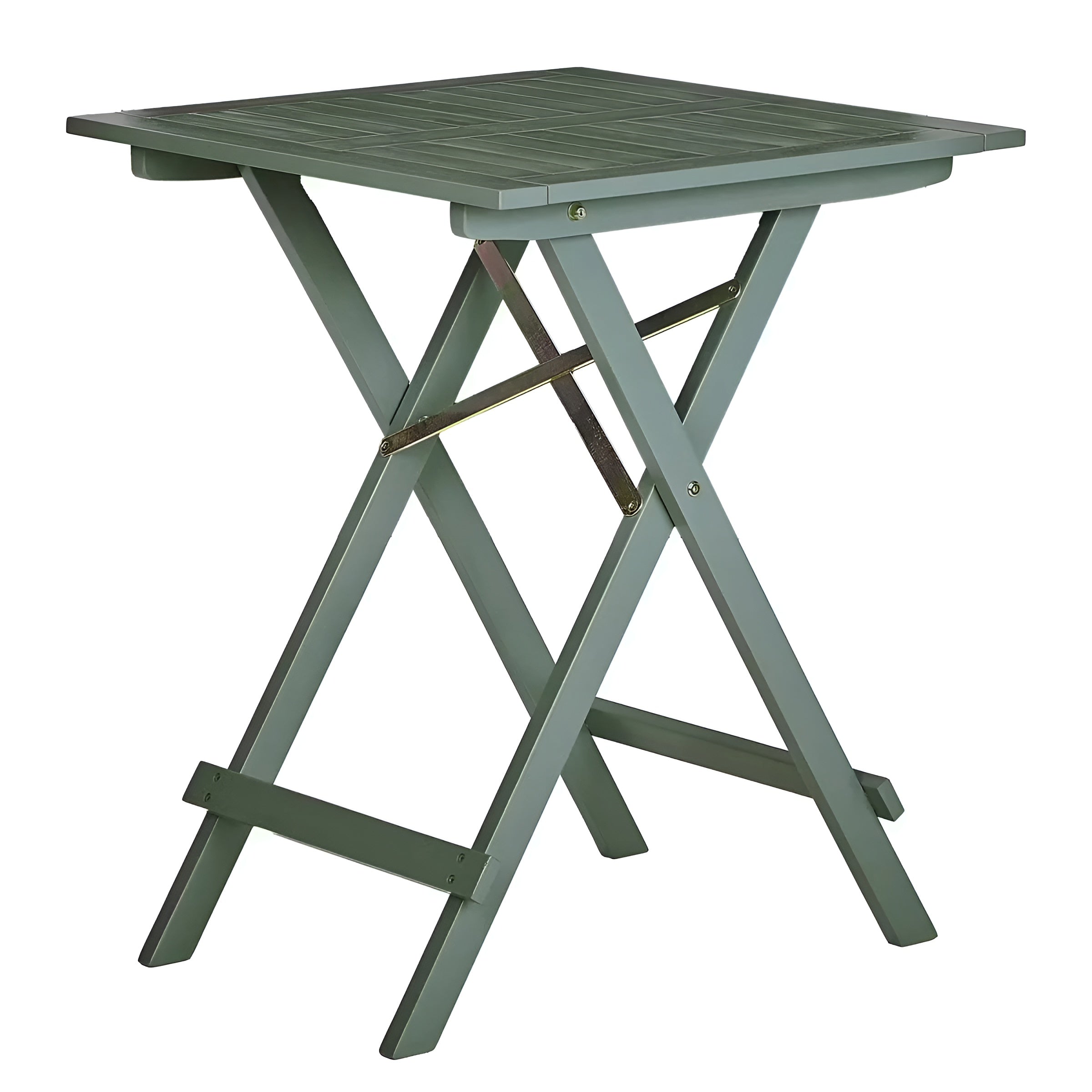 LODGE 3-teiliges Gartenmöbel-Set – Klappbares Bistro-Set aus massivem Akazienholz - Grün - Gartenmöbel-Set