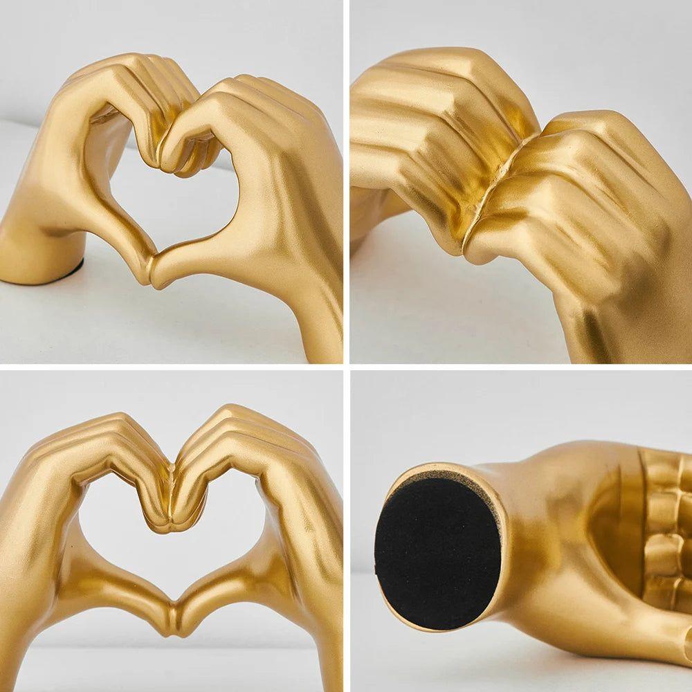 Love Hands - Ästhetisches Herz Hände Zimmer Dekor - Skulptur