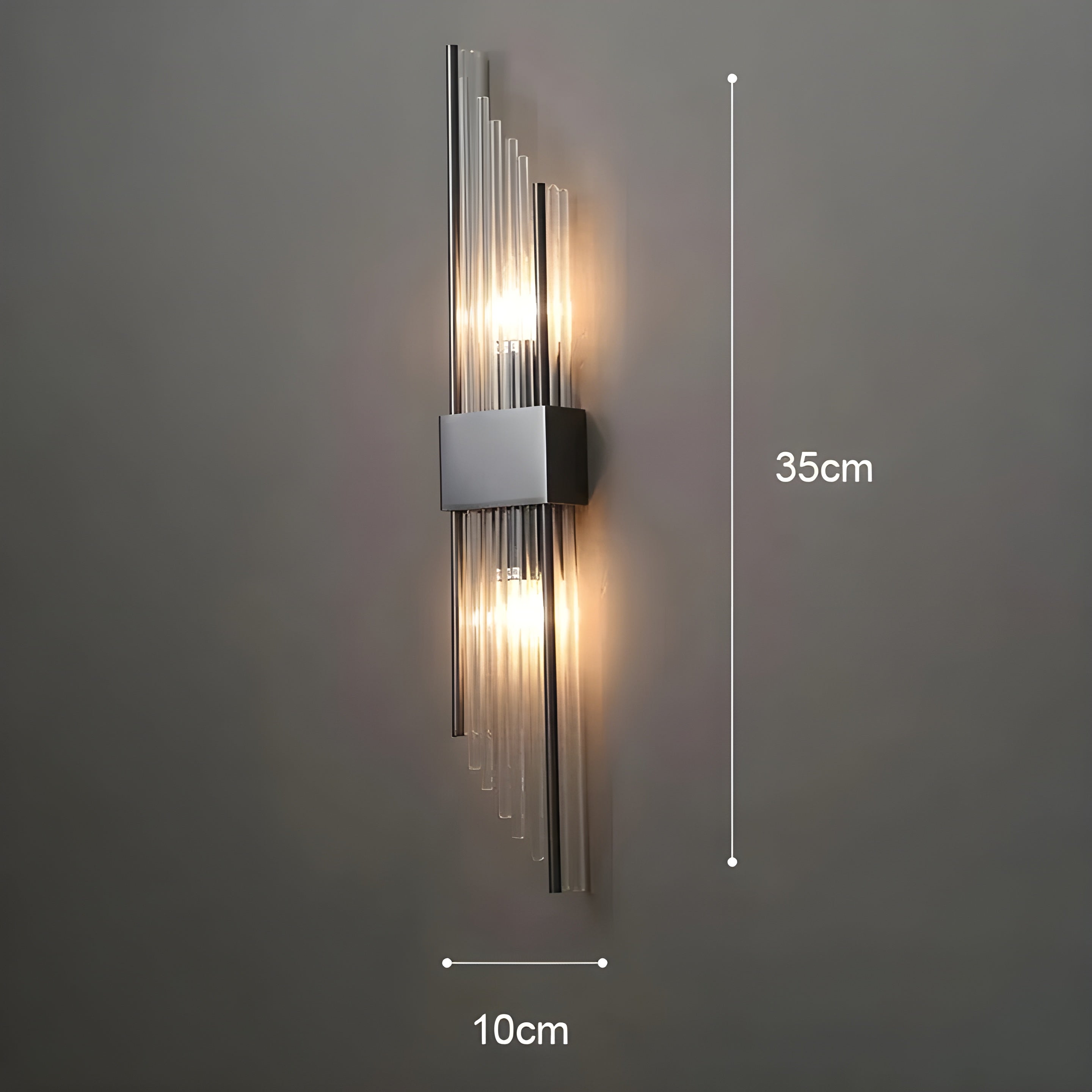 Wandlampe mit Kristall-Effekt – Elegantes Design mit Goldenem Akzent