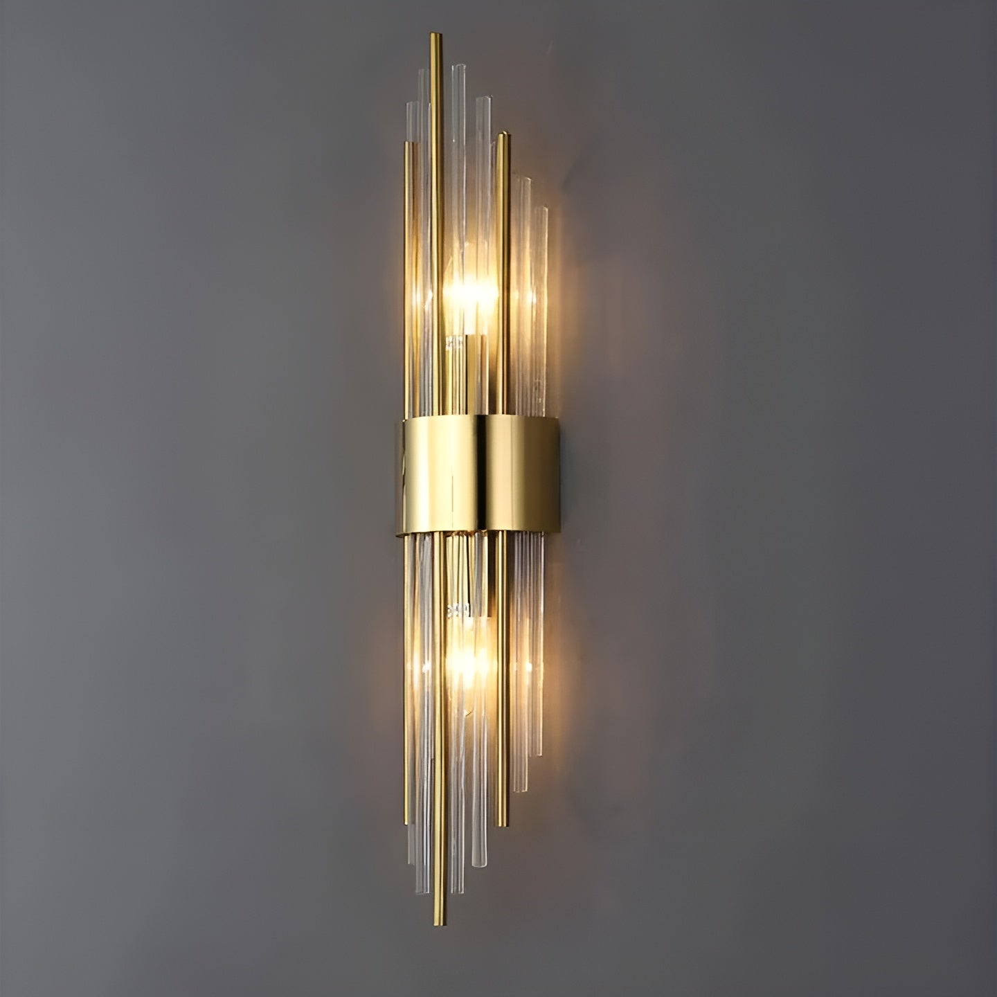 Wandlampe mit Kristall-Effekt – Elegantes Design mit Goldenem Akzent