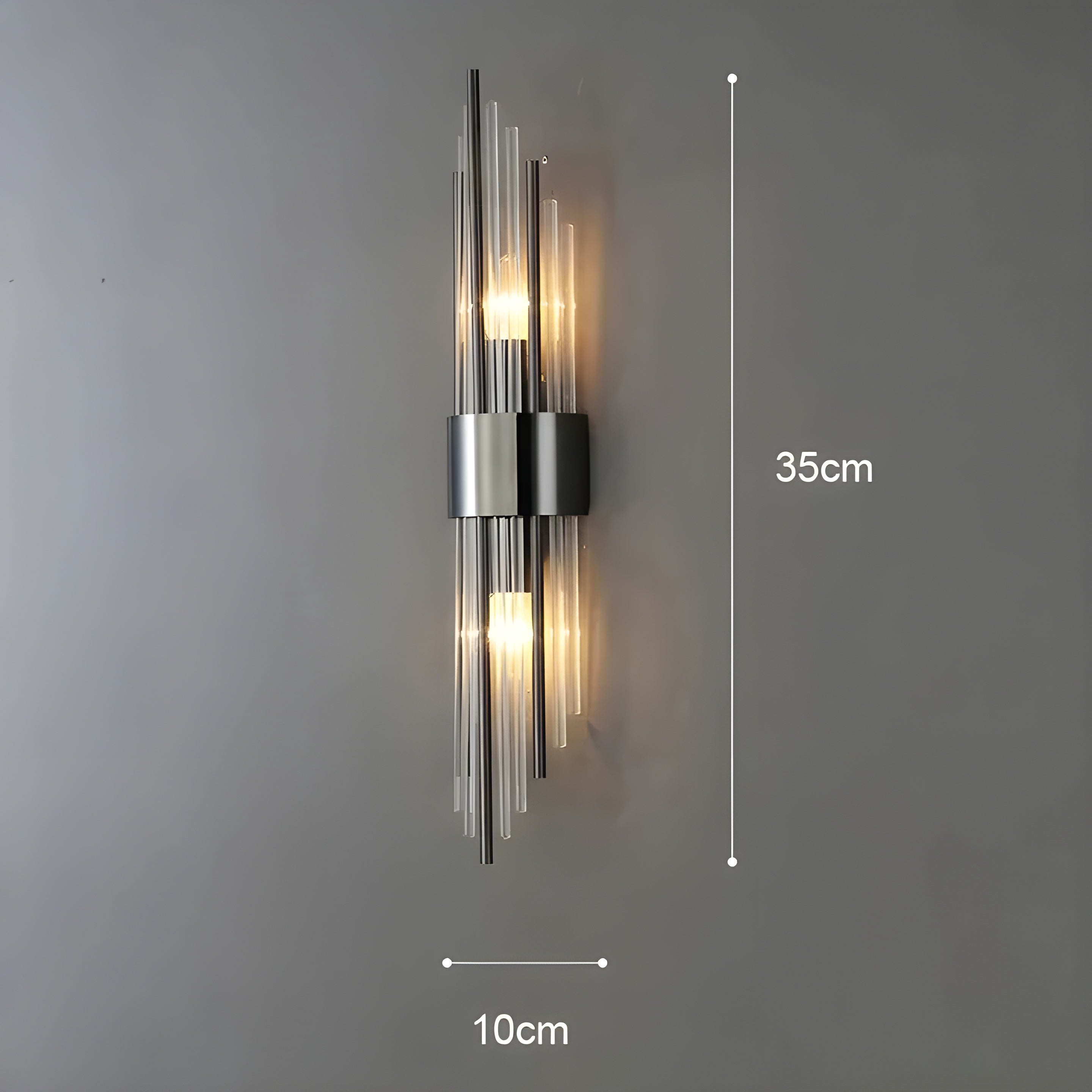 Wandlampe mit Kristall-Effekt – Elegantes Design mit Goldenem Akzent