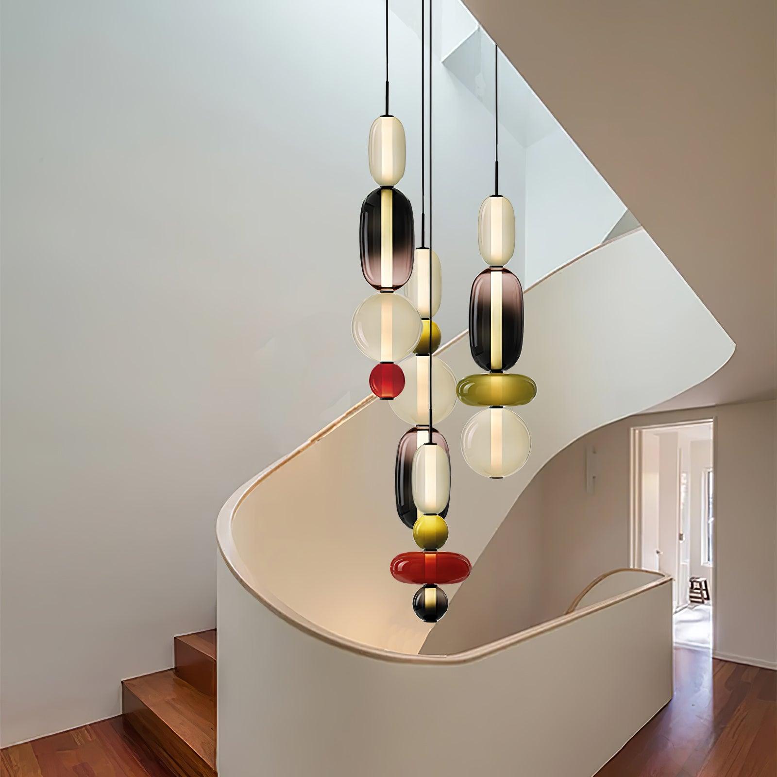 LumiSphere Light - Modern Colored Glass LED Pendant Light - Pendelleuchte