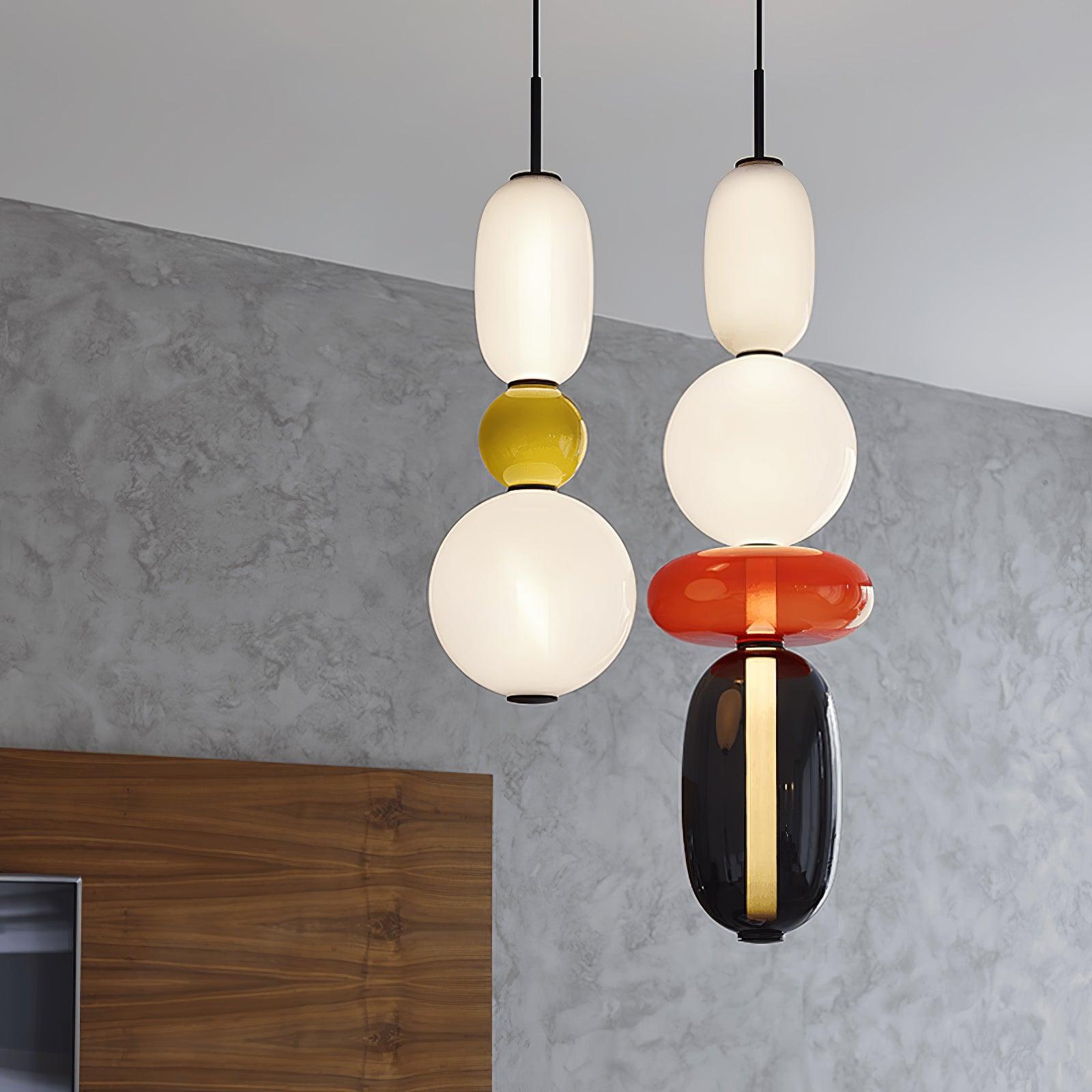 LumiSphere Light - Modern Colored Glass LED Pendant Light - Pendelleuchte
