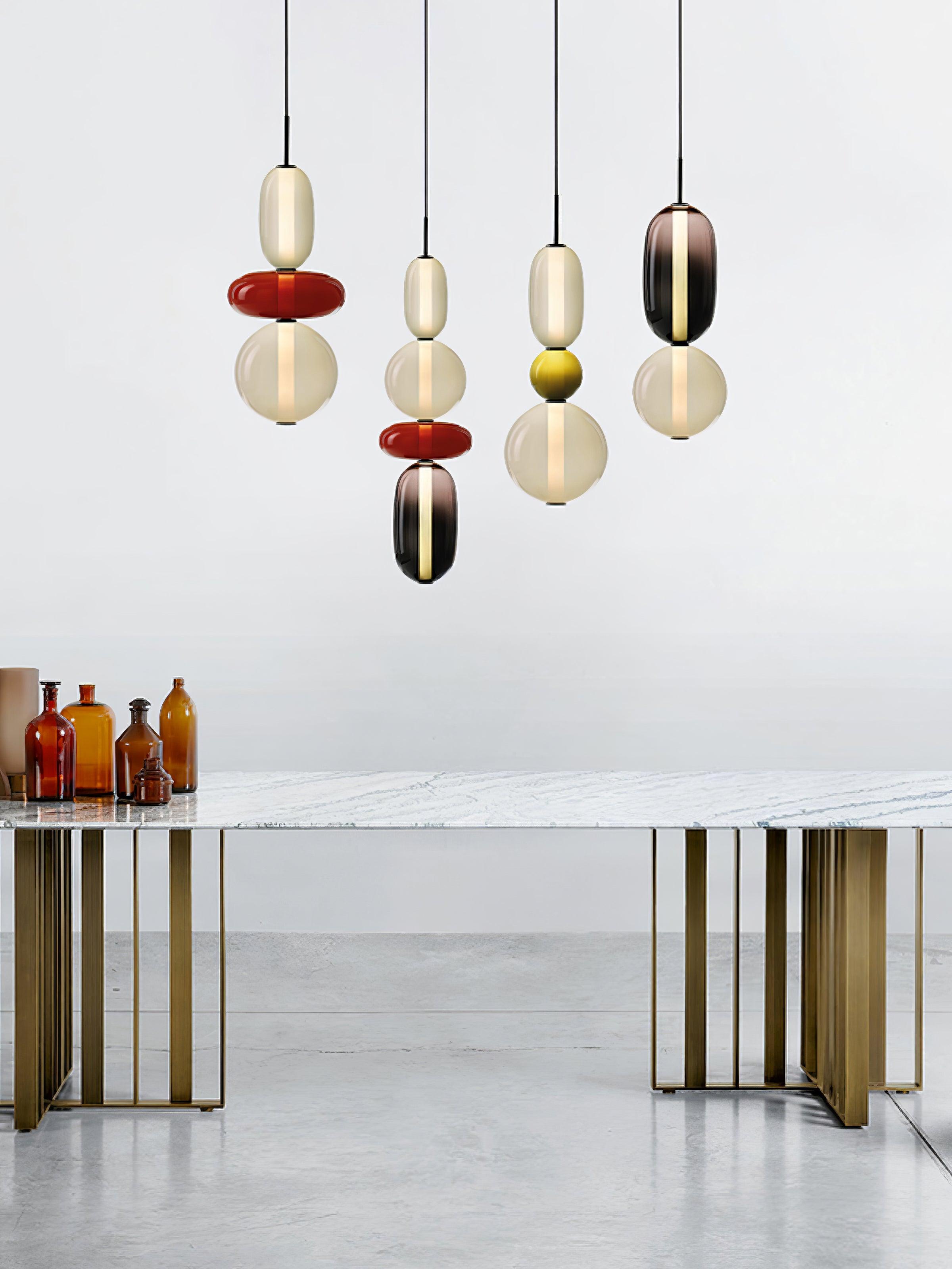 LumiSphere Light - Modern Colored Glass LED Pendant Light - Pendelleuchte