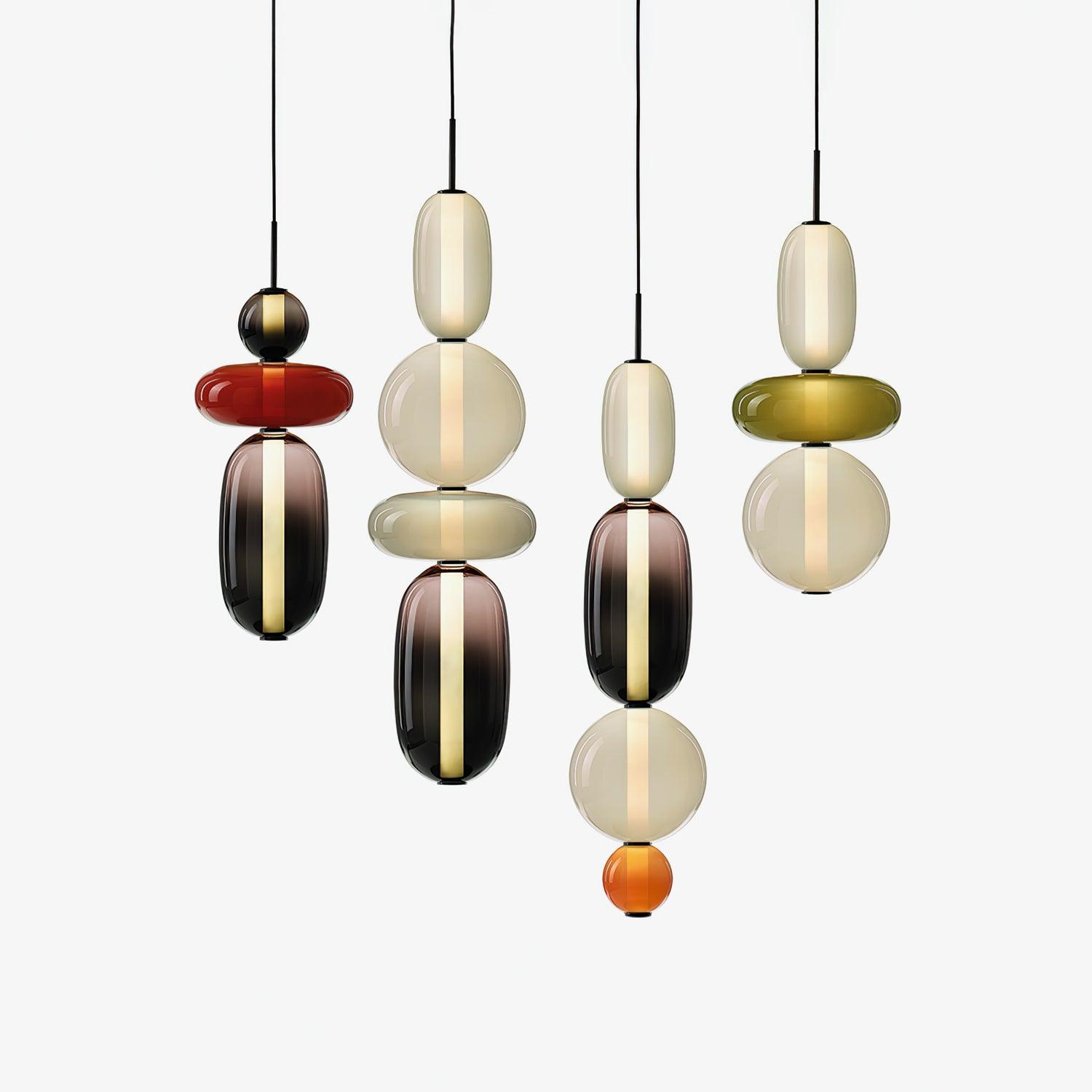 LumiSphere Light - Modern Colored Glass LED Pendant Light - Pendelleuchte
