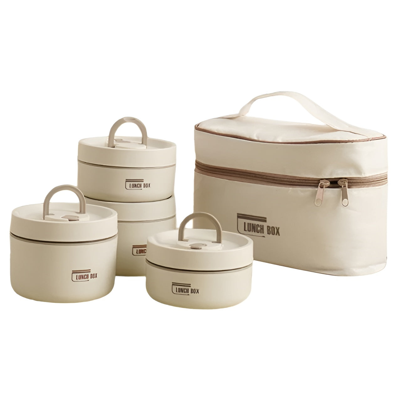 Isolierte Lunchbox – Mehrlagig Fächern & Auslaufsicher | Inkl. Tragetasche