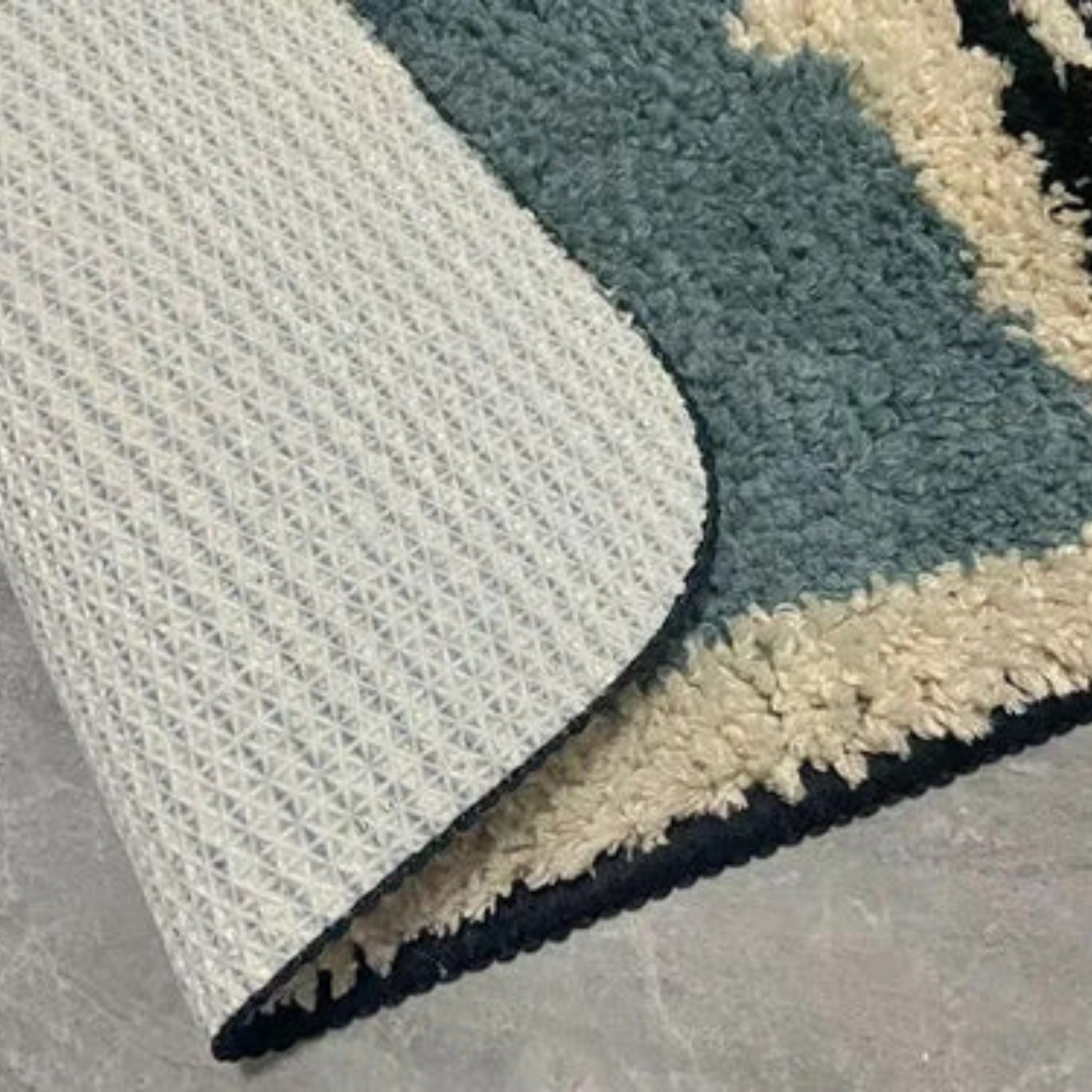Luxuriöse Handgefertigte Badematte – Abstraktes Design Für Stilvolle Badezimmer - Badematte