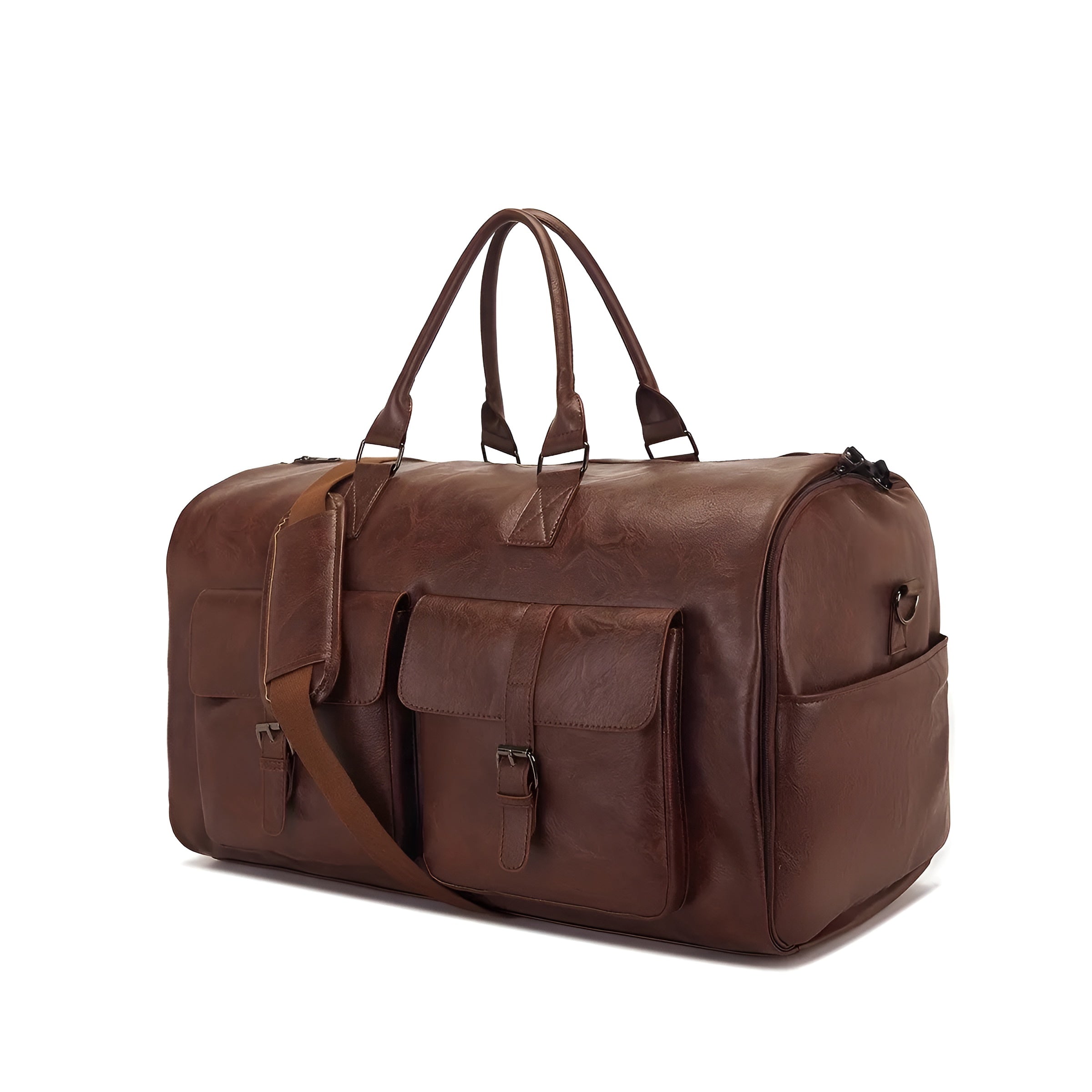 Luxus Leder-Reisetasche – Geräumiges Design mit mehreren Fächern – Ihr idealer Reisebegleiter - Reisetasche