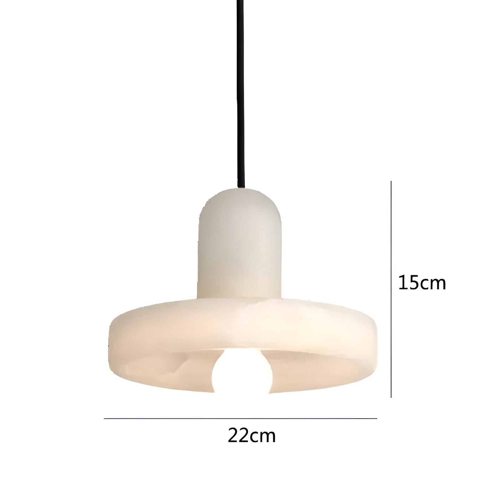 Kupfer-Marmor-Pendelleuchte – modernes und stilvolles Design | Perfekt für Schlafzimmer und Esszimmer