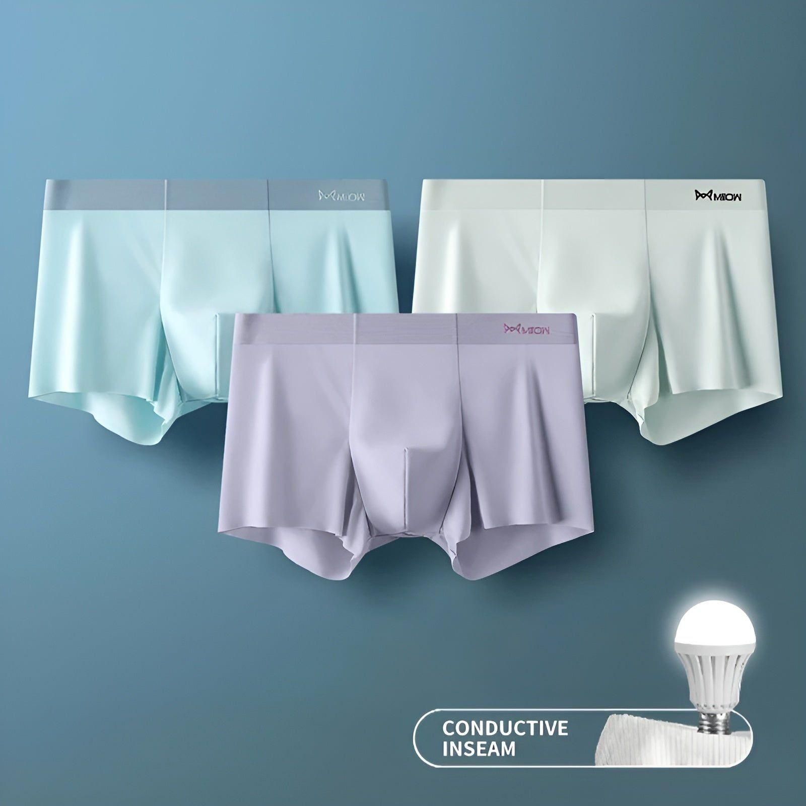 Elias Unterwäsche - Nahtlose 3er-Pack Boxer Shorts Elegare