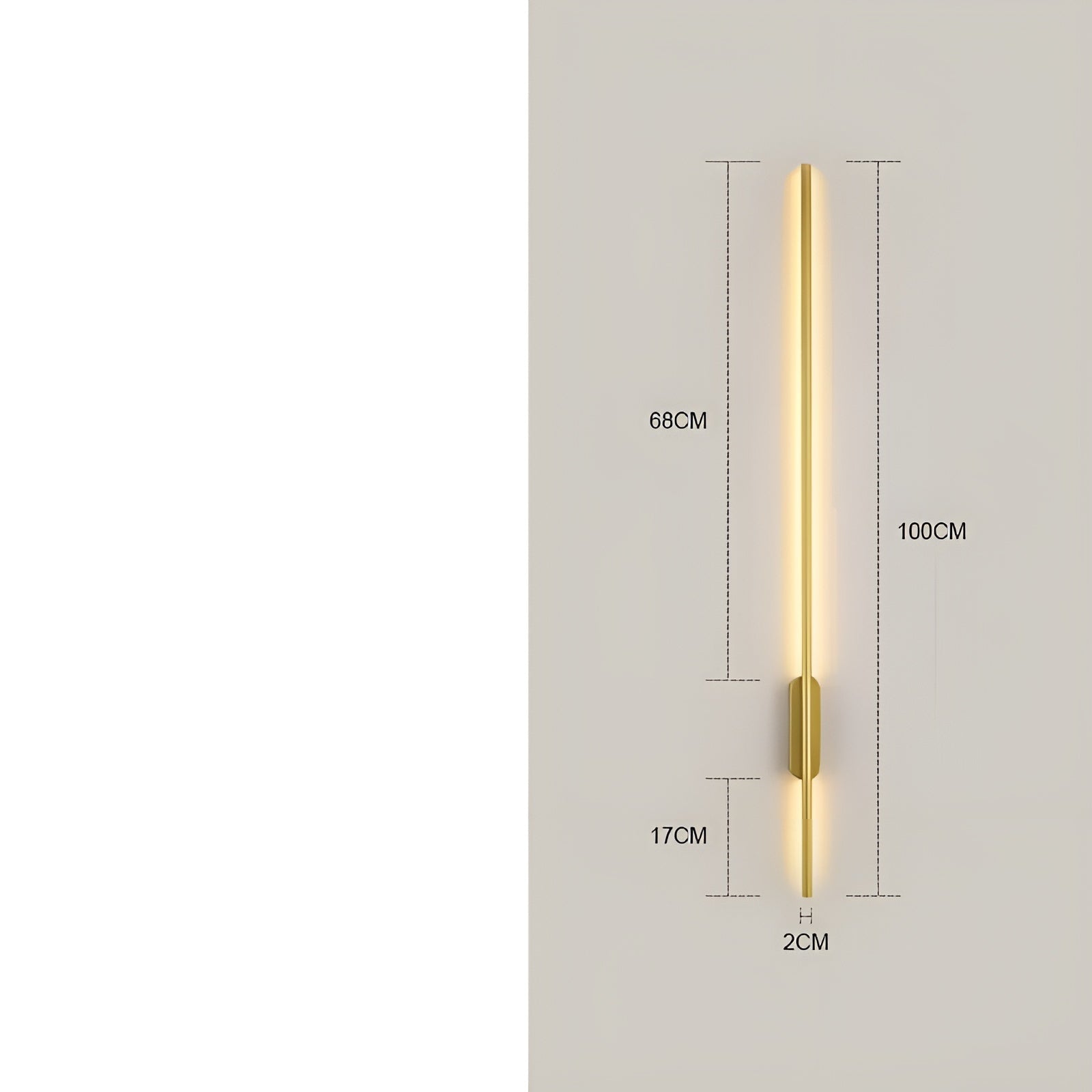 Lange LED-Wandleuchte – Modern & Dekorativ | Perfekt für Schlafzimmer, Wohnzimmer & Flur