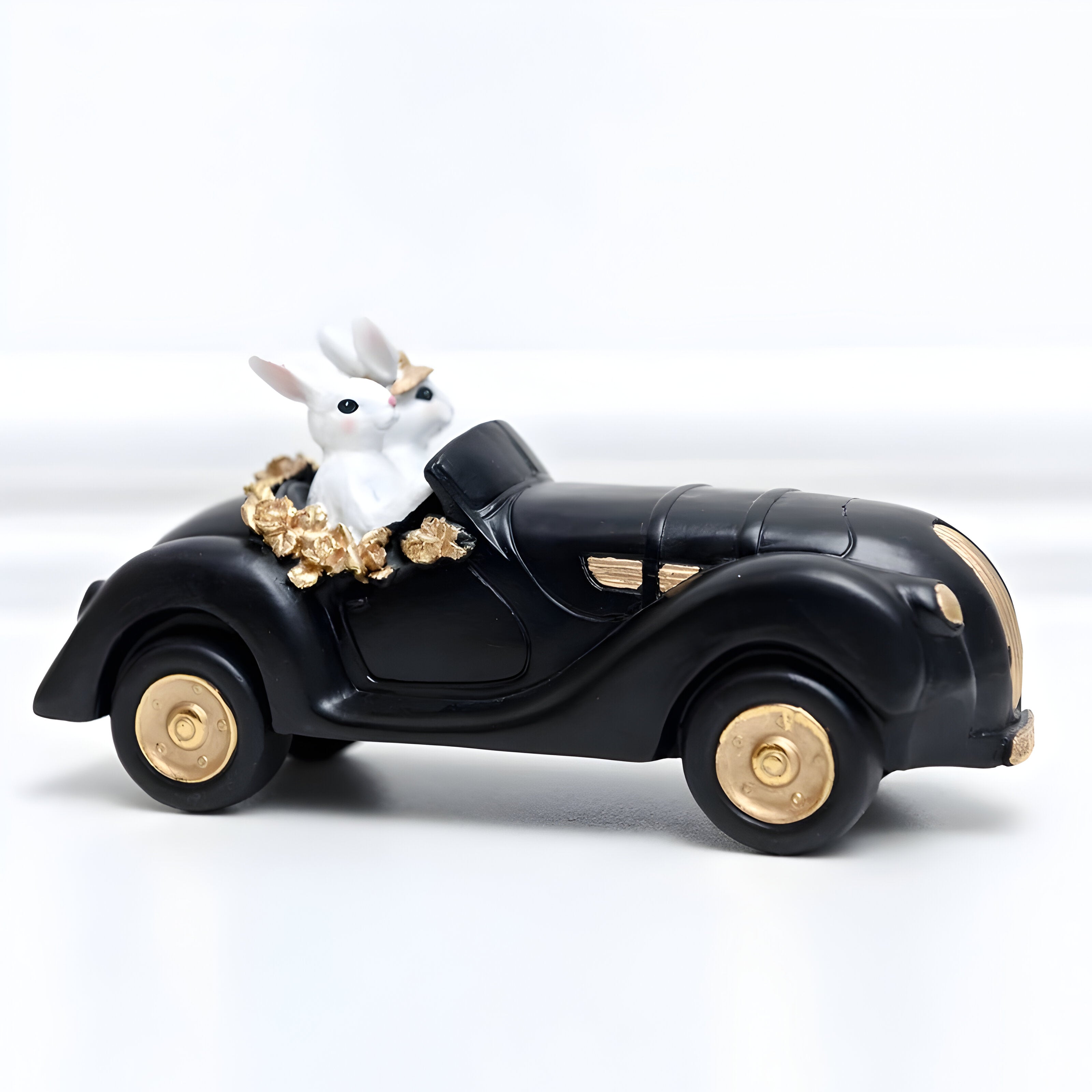 RegalRabbit Decor – Dekorative Pastorale Palast Hasenfamilie Dekoration