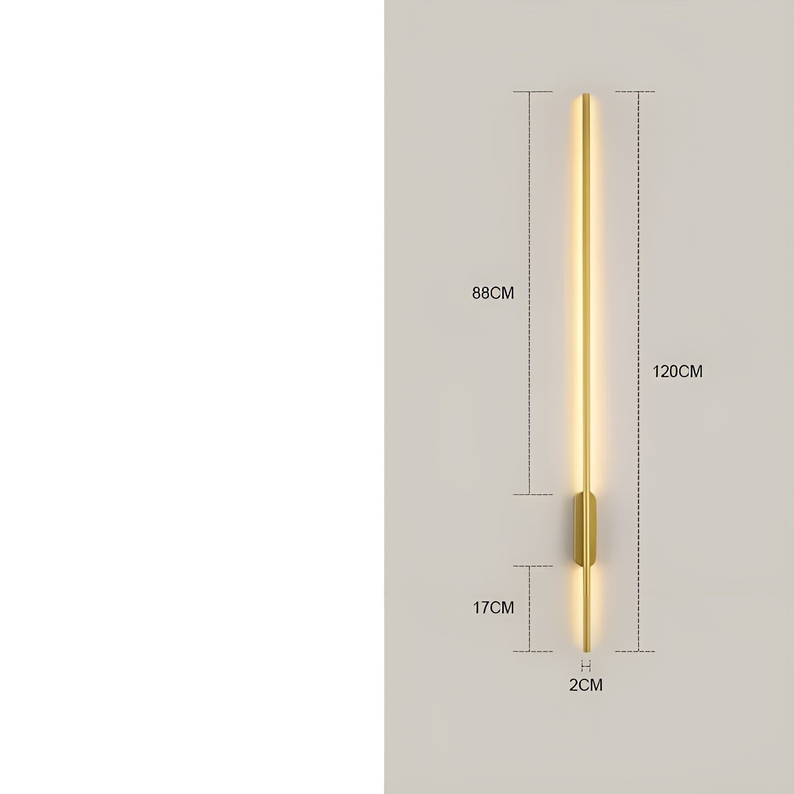 Lange LED-Wandleuchte – Modern & Dekorativ | Perfekt für Schlafzimmer, Wohnzimmer & Flur