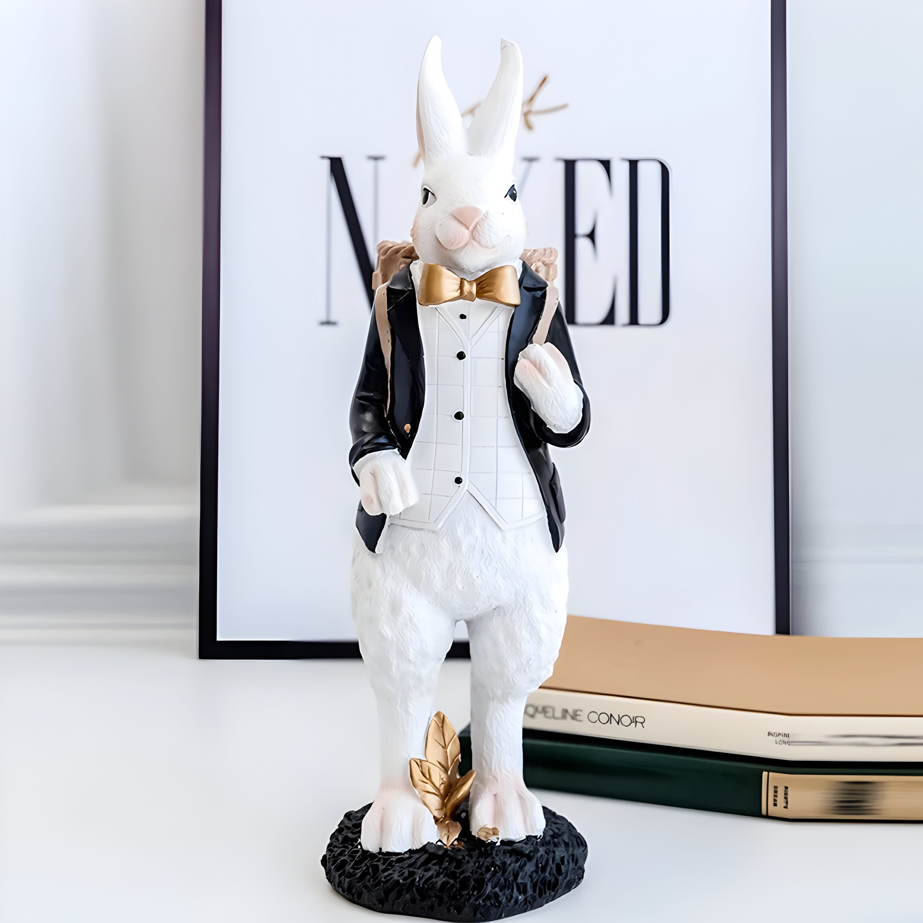 RegalRabbit Decor – Dekorative Pastorale Palast Hasenfamilie Dekoration