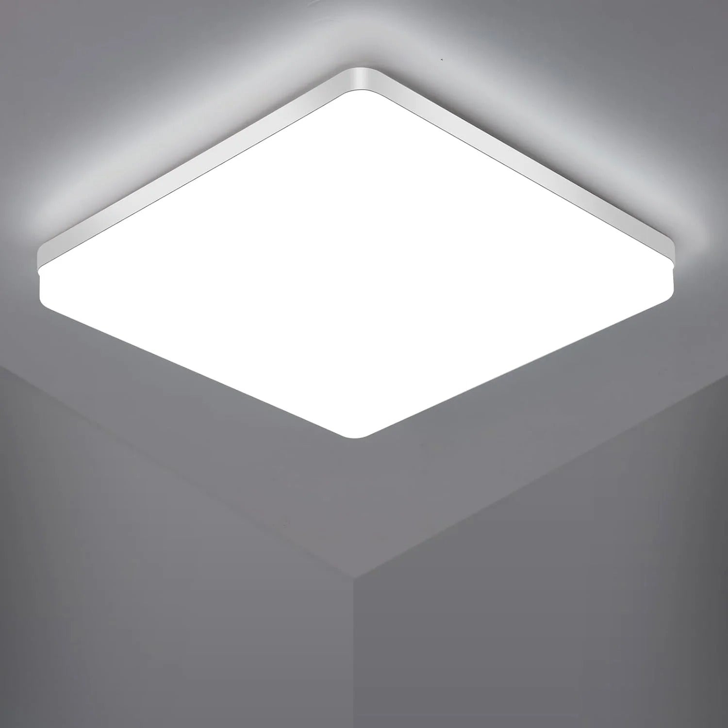 Quadratische LED-Deckenleuchte – Gleichmäßiges, Angenehmes Licht | Für Wohnzimmer & Bad geeignet