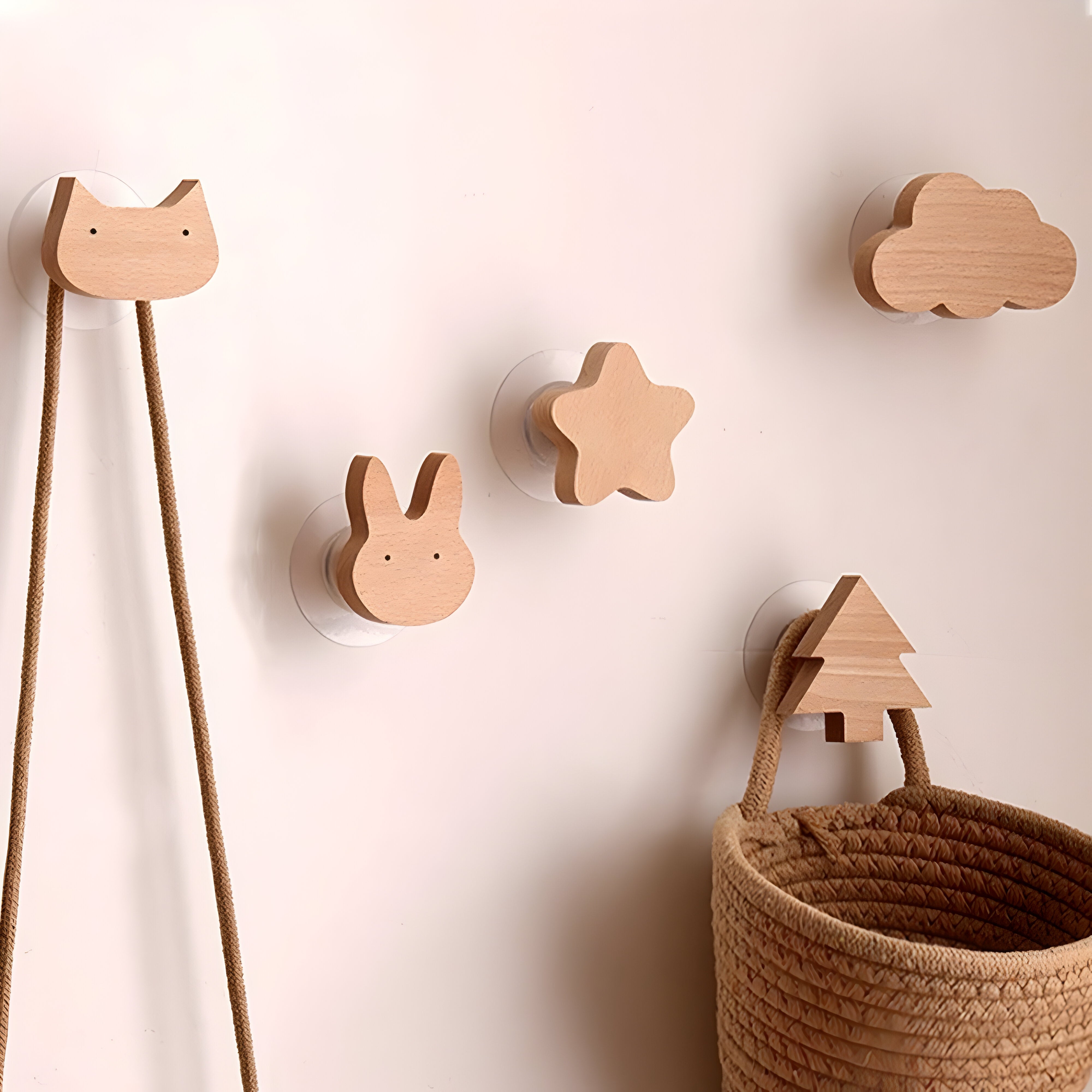 WoodWhimsy Hook - Tierförmiger Wandhaken aus Holz