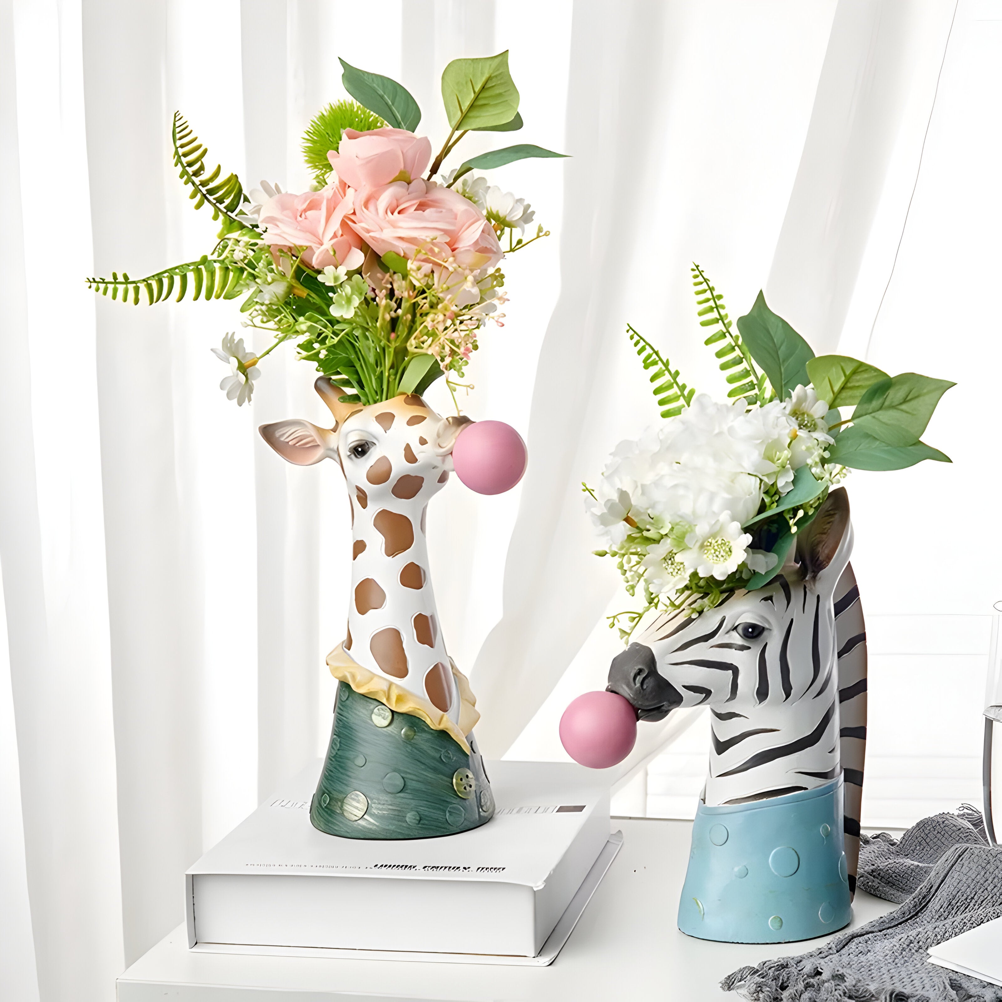 Tierische Dekovase – Kreatives Design mit Luftblasen-Optik