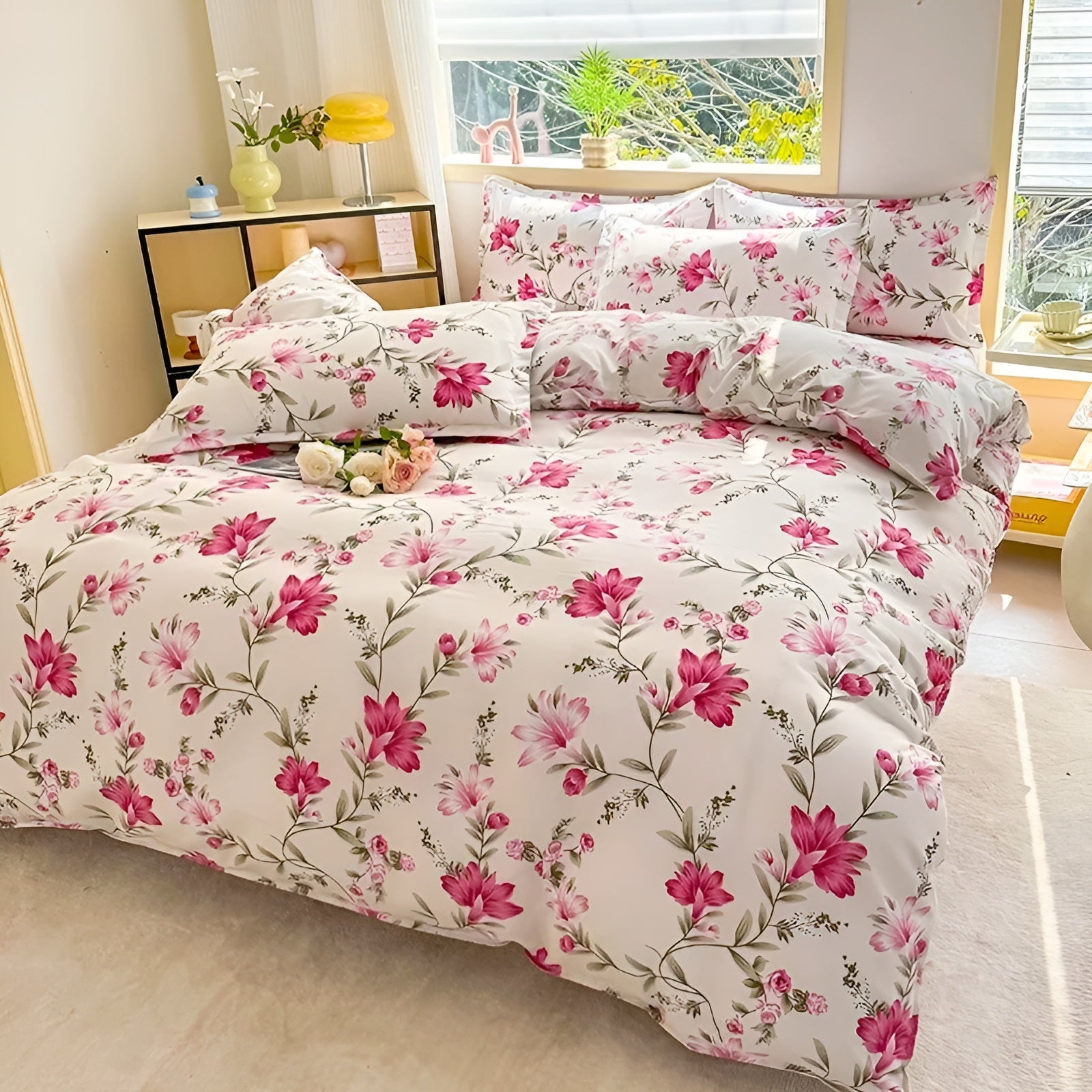 Bettwäsche-Set mit Muster – 3-teilig (1 Bettbezug + 2 Kissenbezüge) | Ideal für Schlafzimmer & Hotel