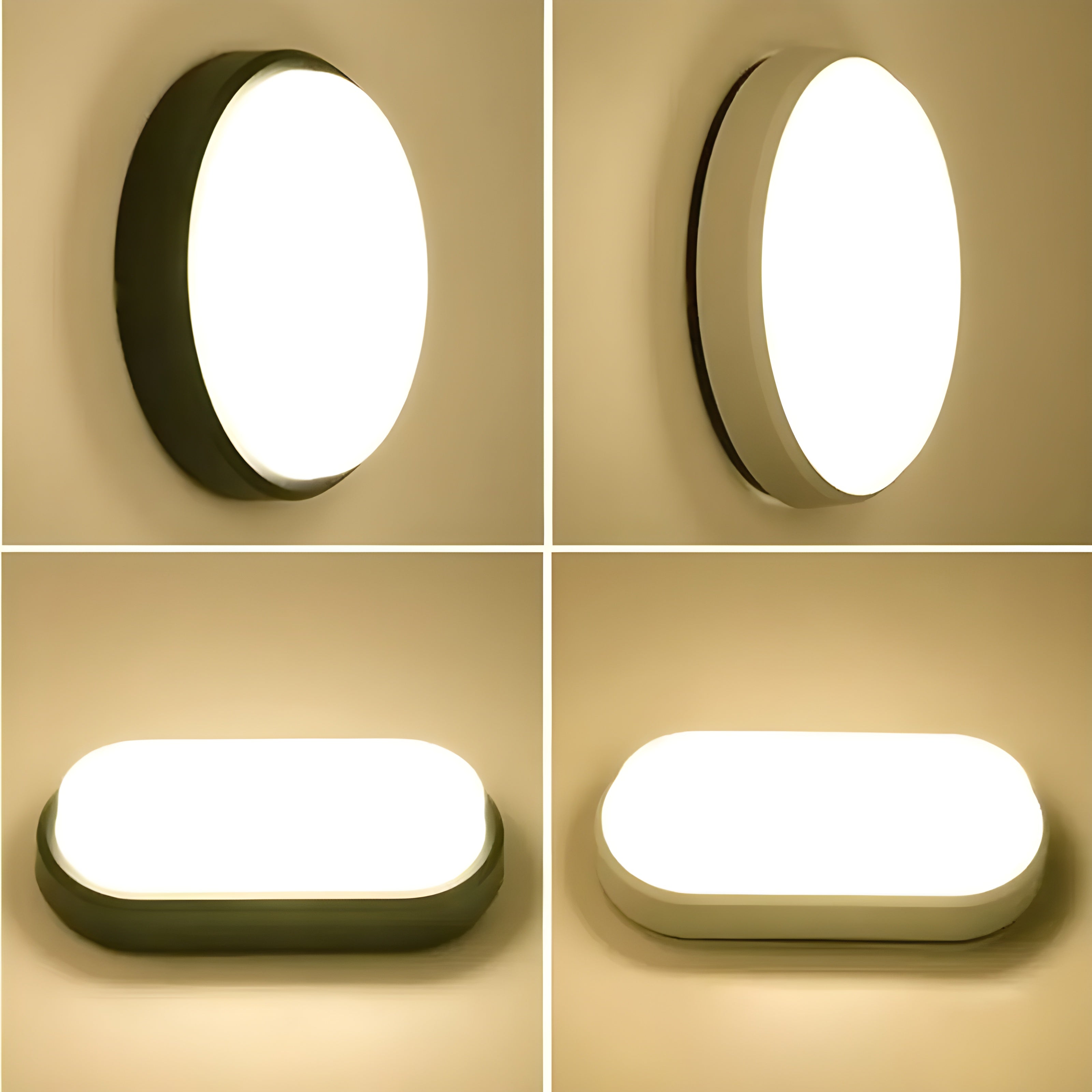 OvalShine Light - Moderne Wandlampe mit Oberflächenmontage und LED-Beleuchtung