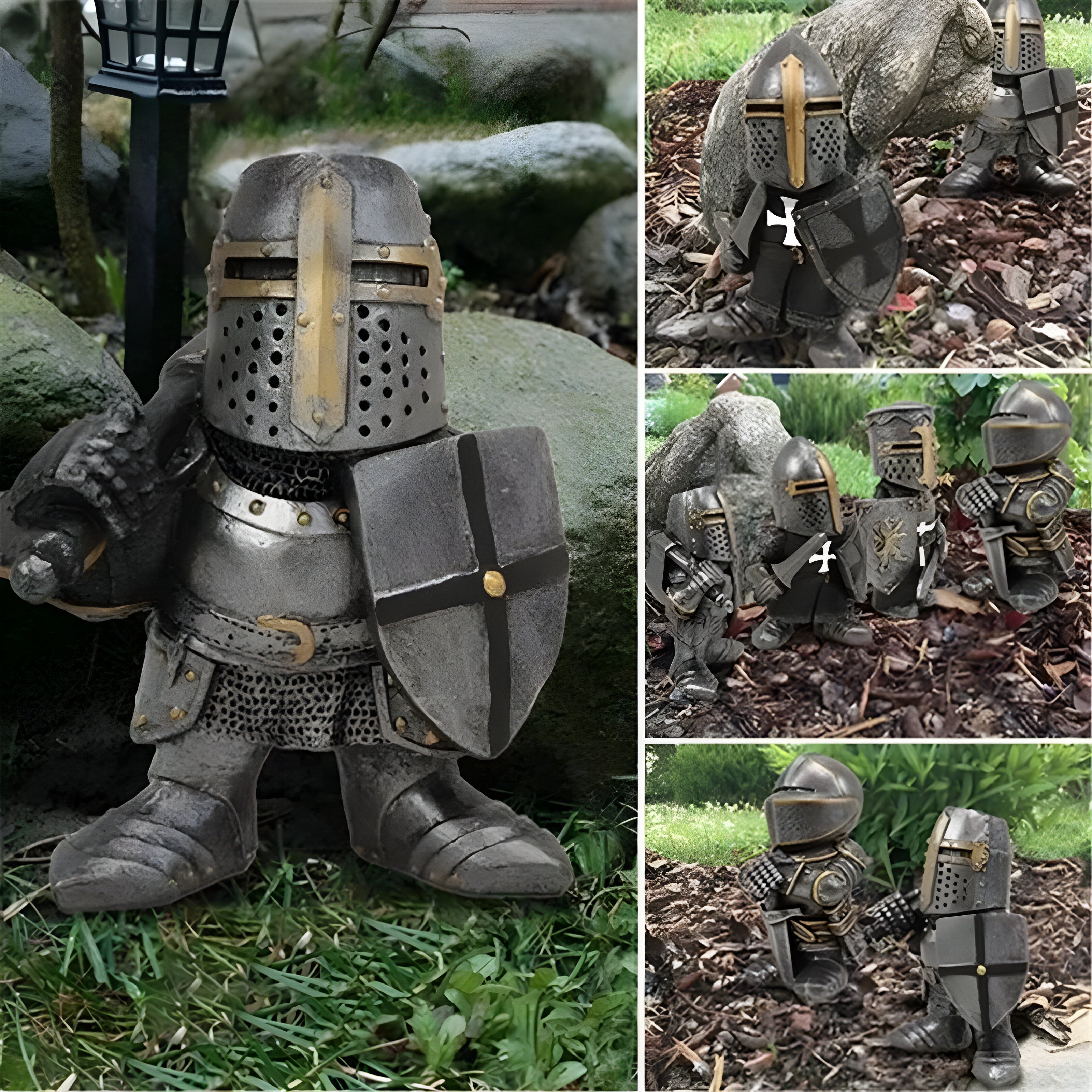 NobleKnight Statue - Miniatur-Ritter Garten Statue