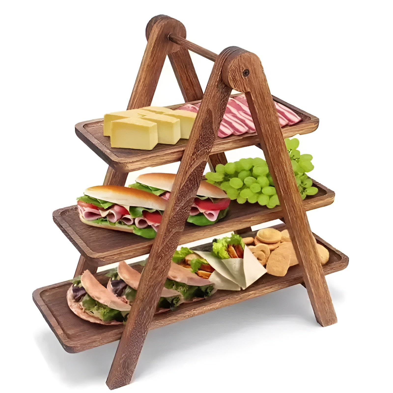 Servierschale aus Holz – Dekorative Obstschale & Servierplatte für Snacks