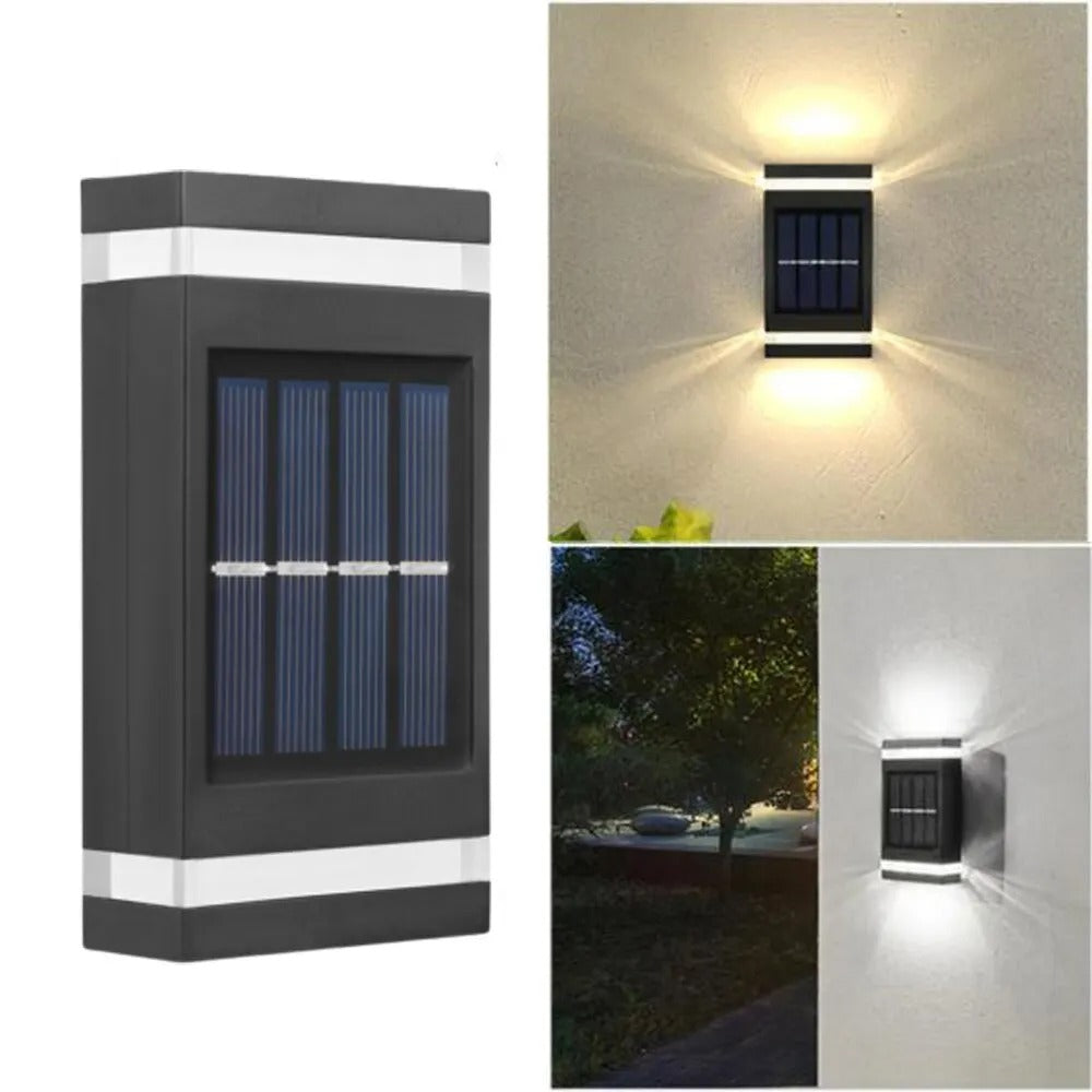 AuraSolar Light - Wasserdichte Solarbetriebene Wandleuchte