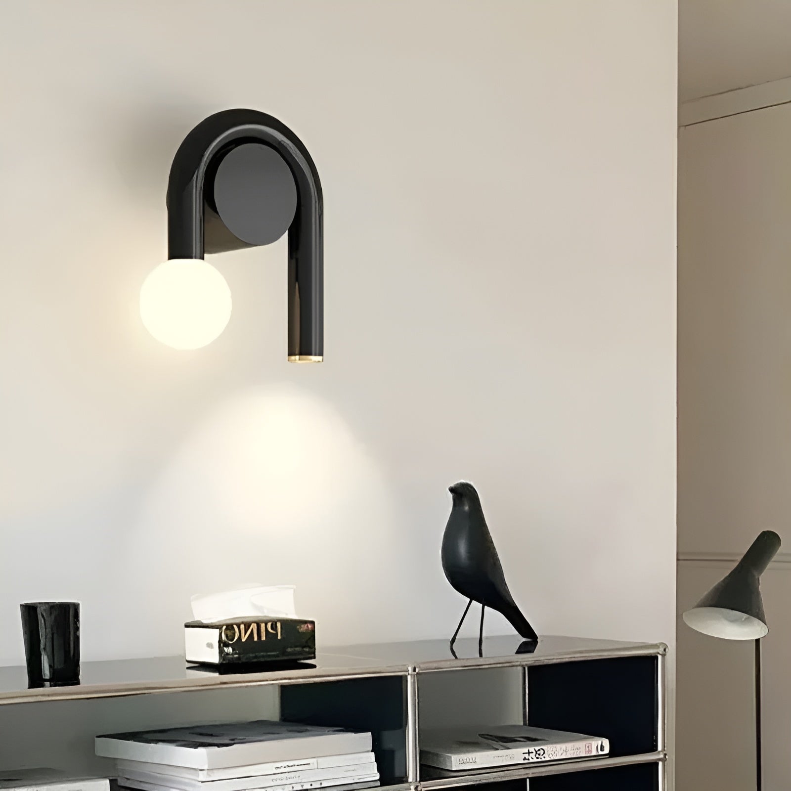 LED Wandleuchte in U-Form – Modernes Design | Dekorative Beleuchtung für Wohnzimmer & Schlafzimmer