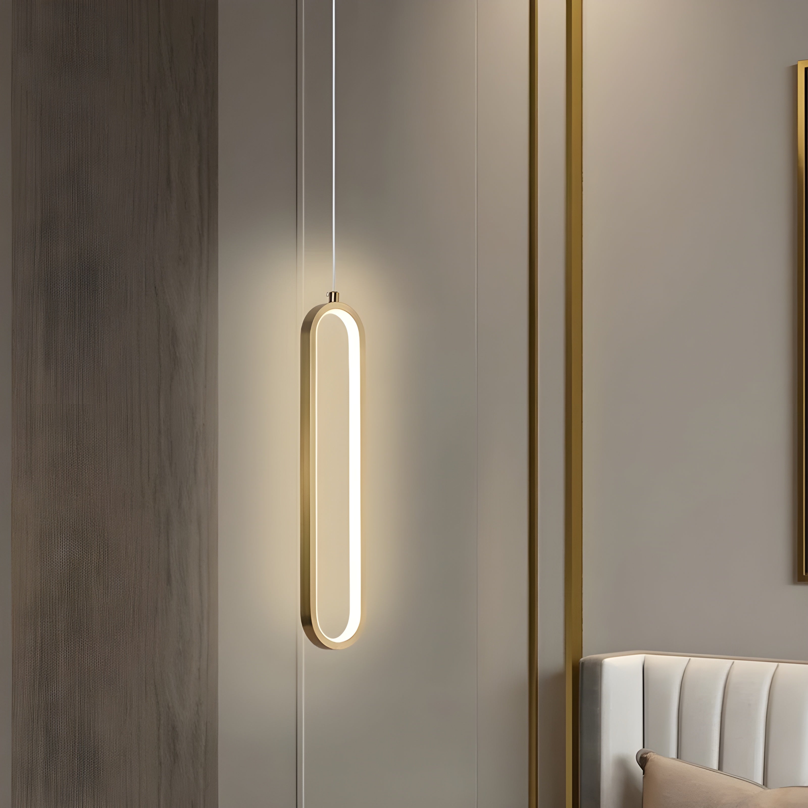 GildedGlow Light - Dekorative LED-Hängelampe