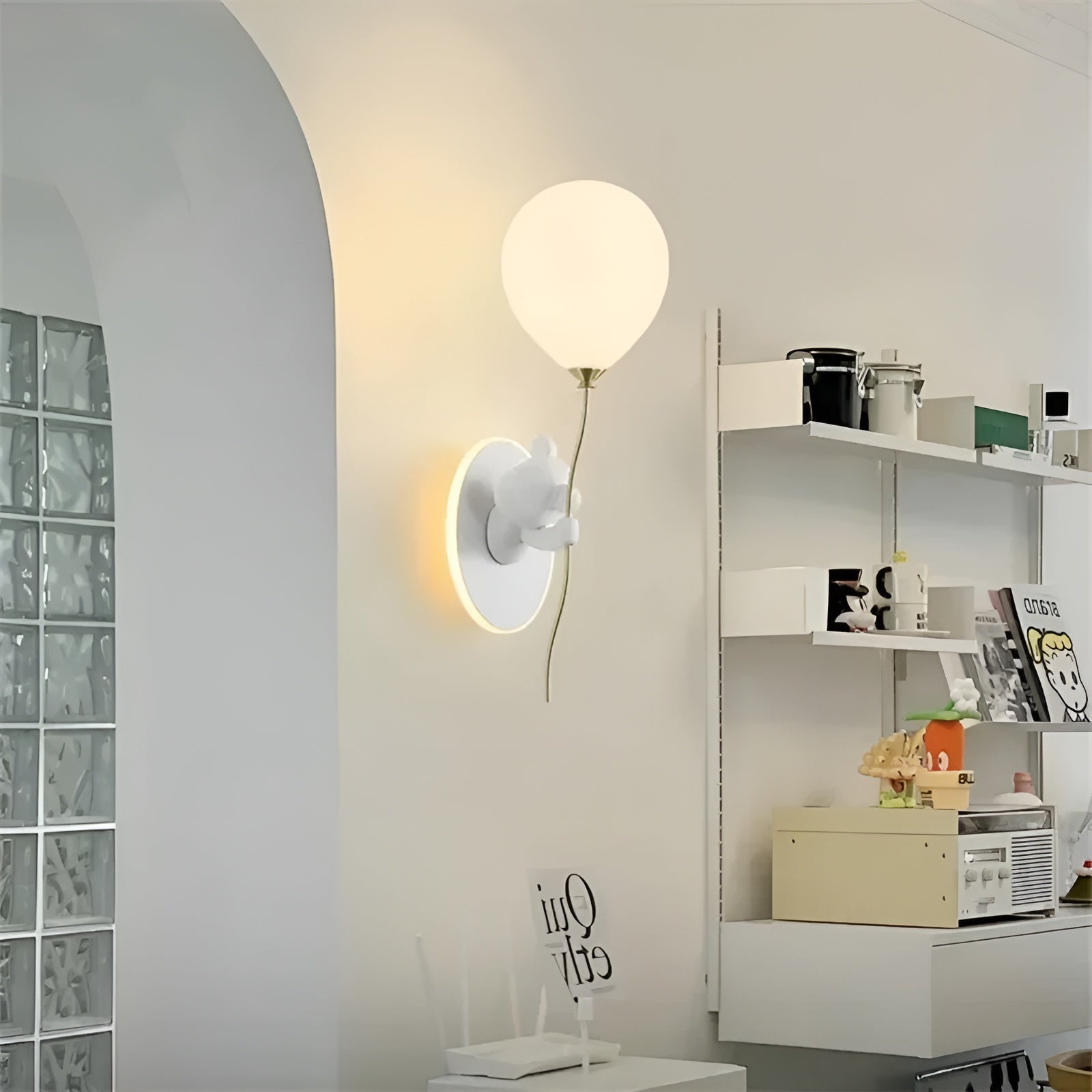 LED Wandleuchte mit Bär und Ballon – Kreatives Nachtlicht | Perfekt fürs Kinderzimmer & Nachttisch