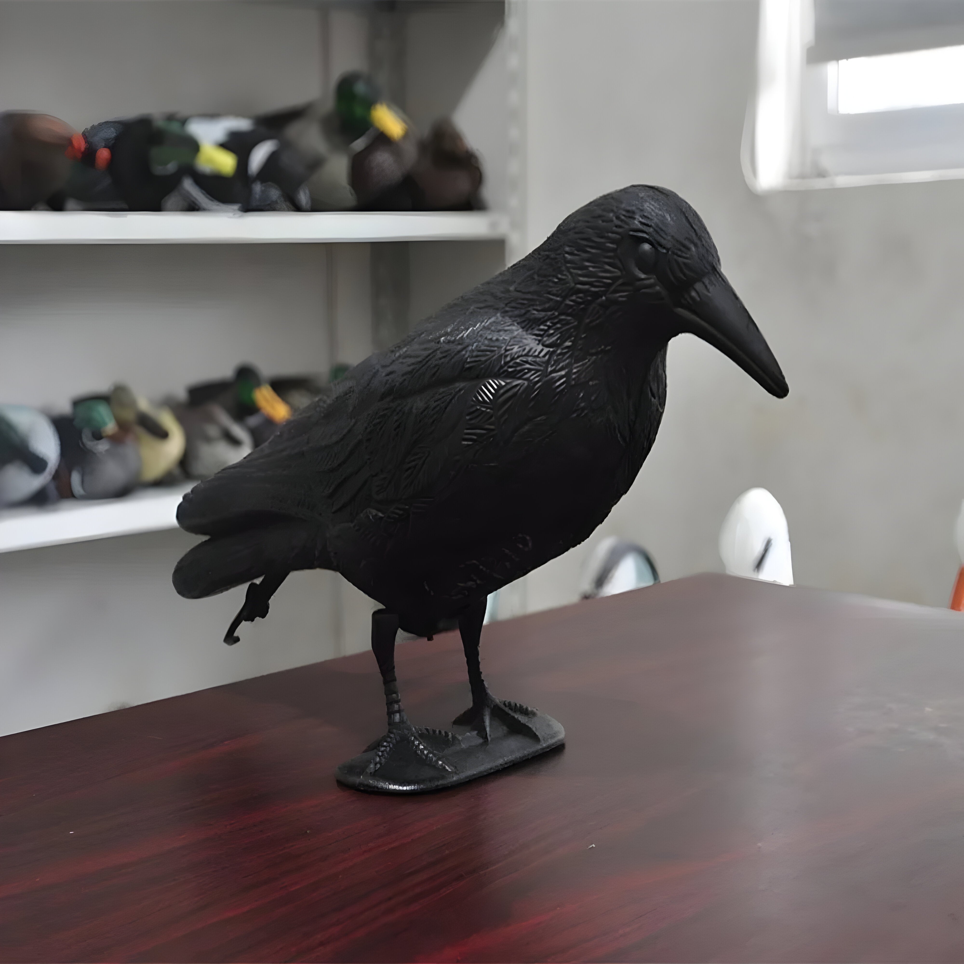CrowHawk Decoration - Dekorative Schwarze Krähe Schädlingsabwehr