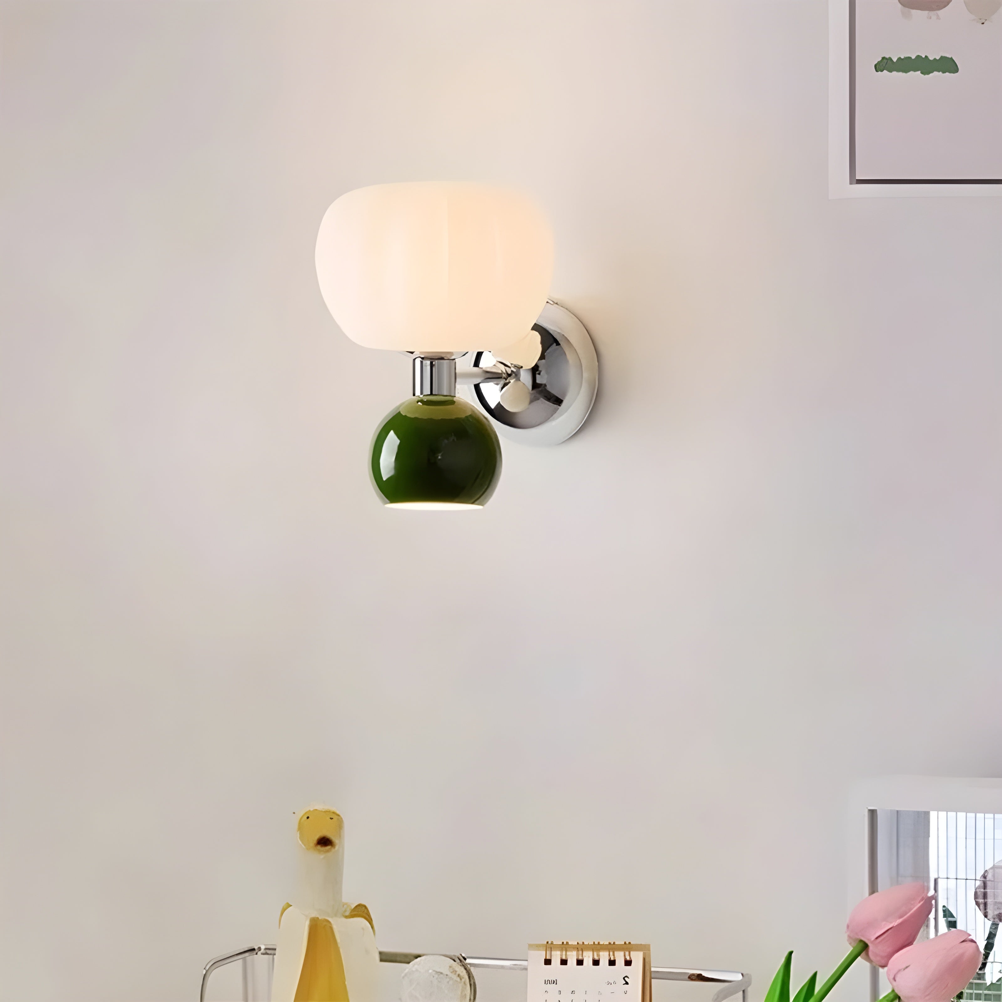 PumpkinGlow Light – Moderne Kürbis-Stil LED-Wandleuchte