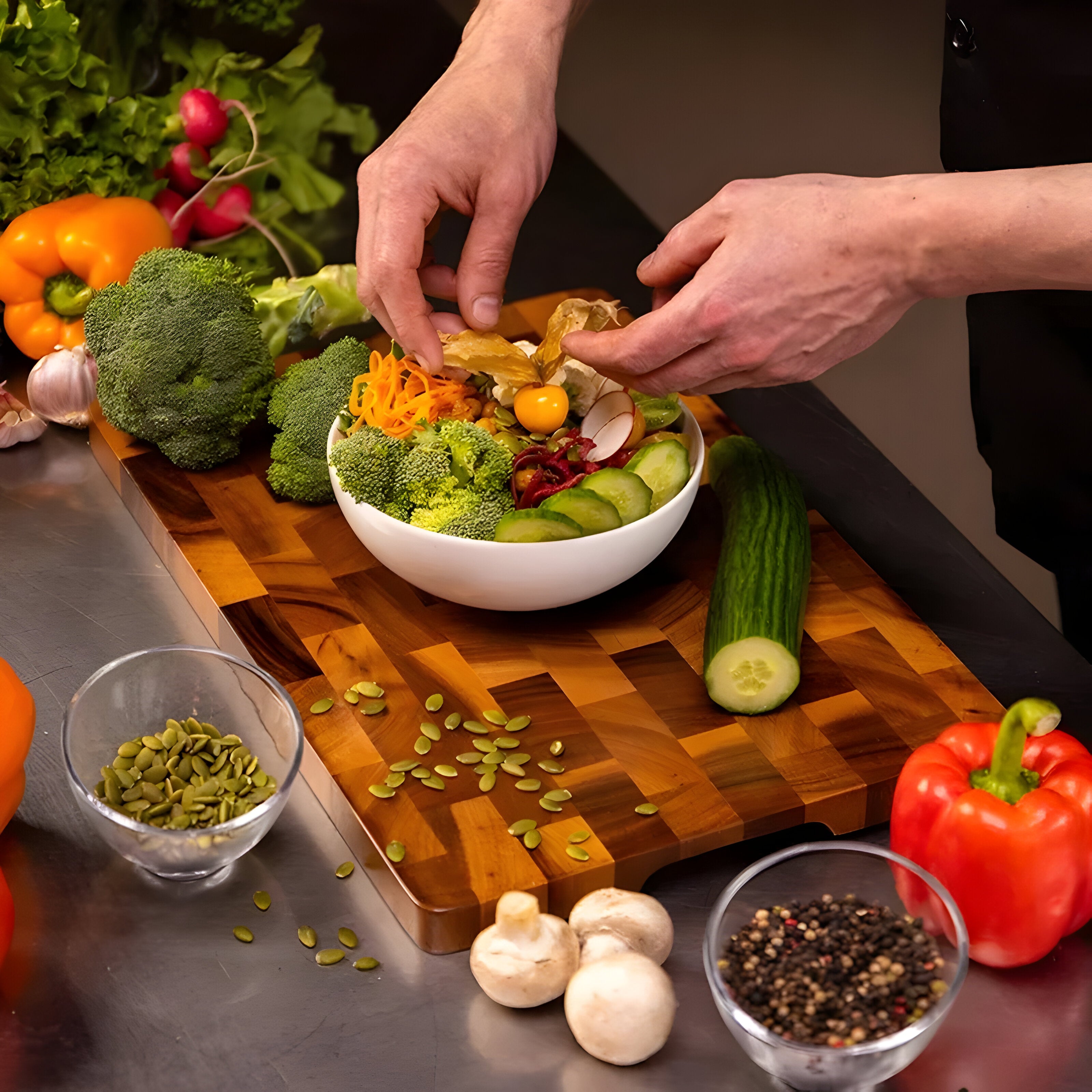 ChefHaven Board – Akazienholz Schneidebrett mit Doppelseitiger Oberfläche