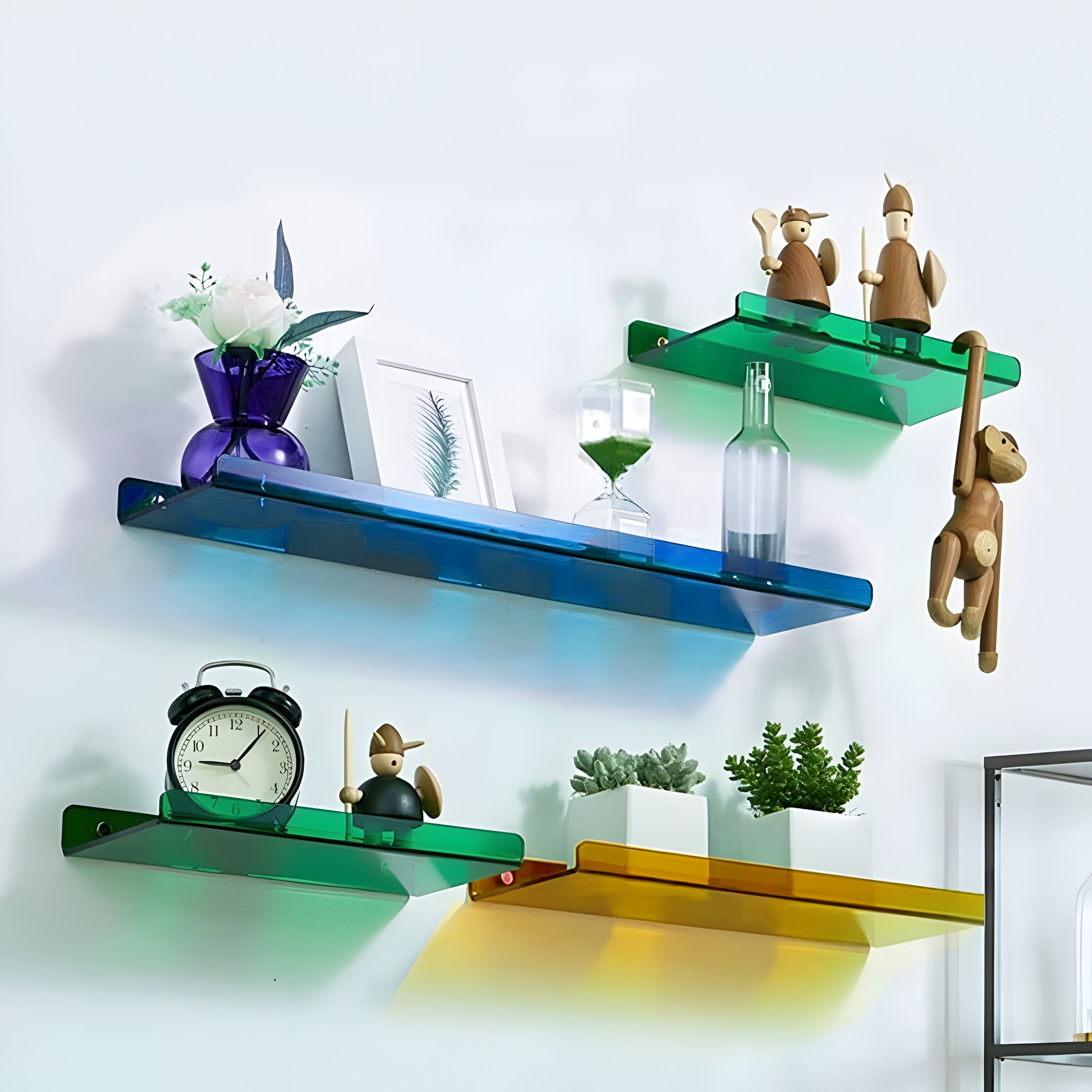 Wandregal aus Acryl – Modernes Schweberegal zur Dekoration & Aufbewahrung