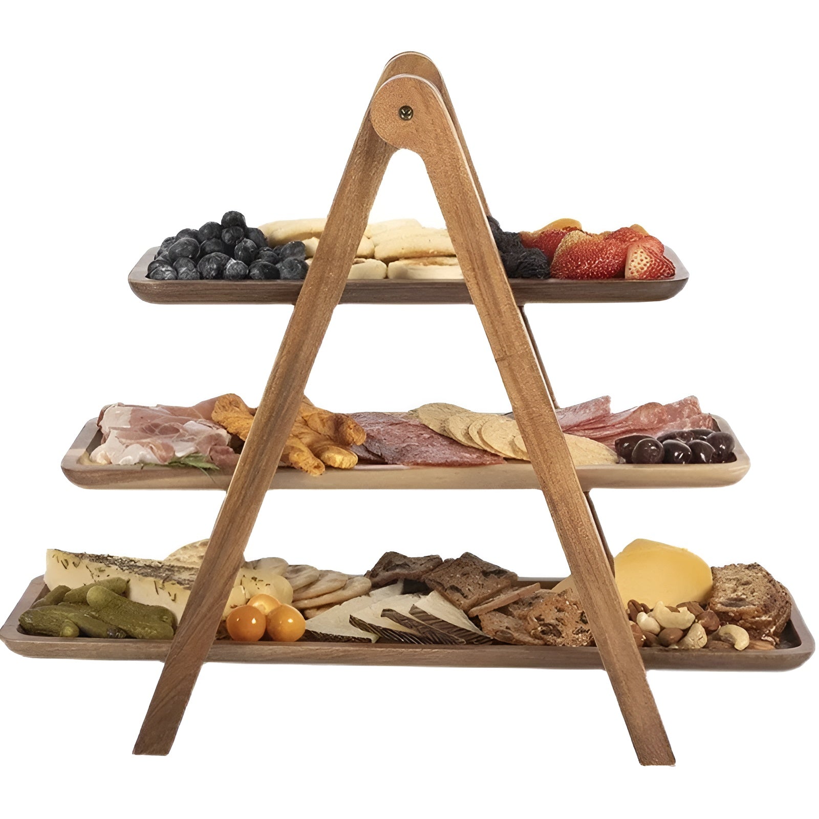 Servierschale aus Holz – Dekorative Obstschale & Servierplatte für Snacks