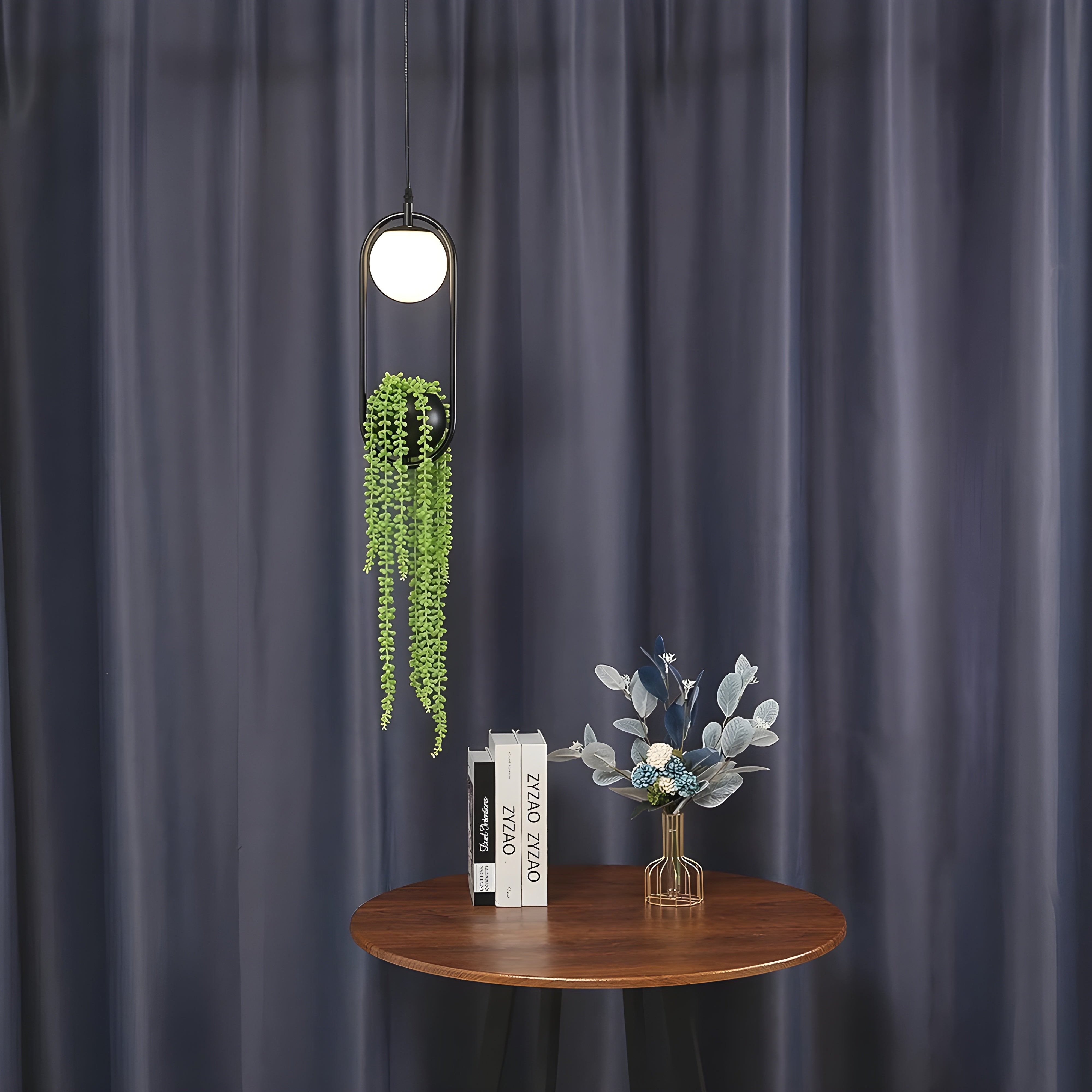 BotanicAura Light – Nordische LED-Hängelampe mit Blumentopf