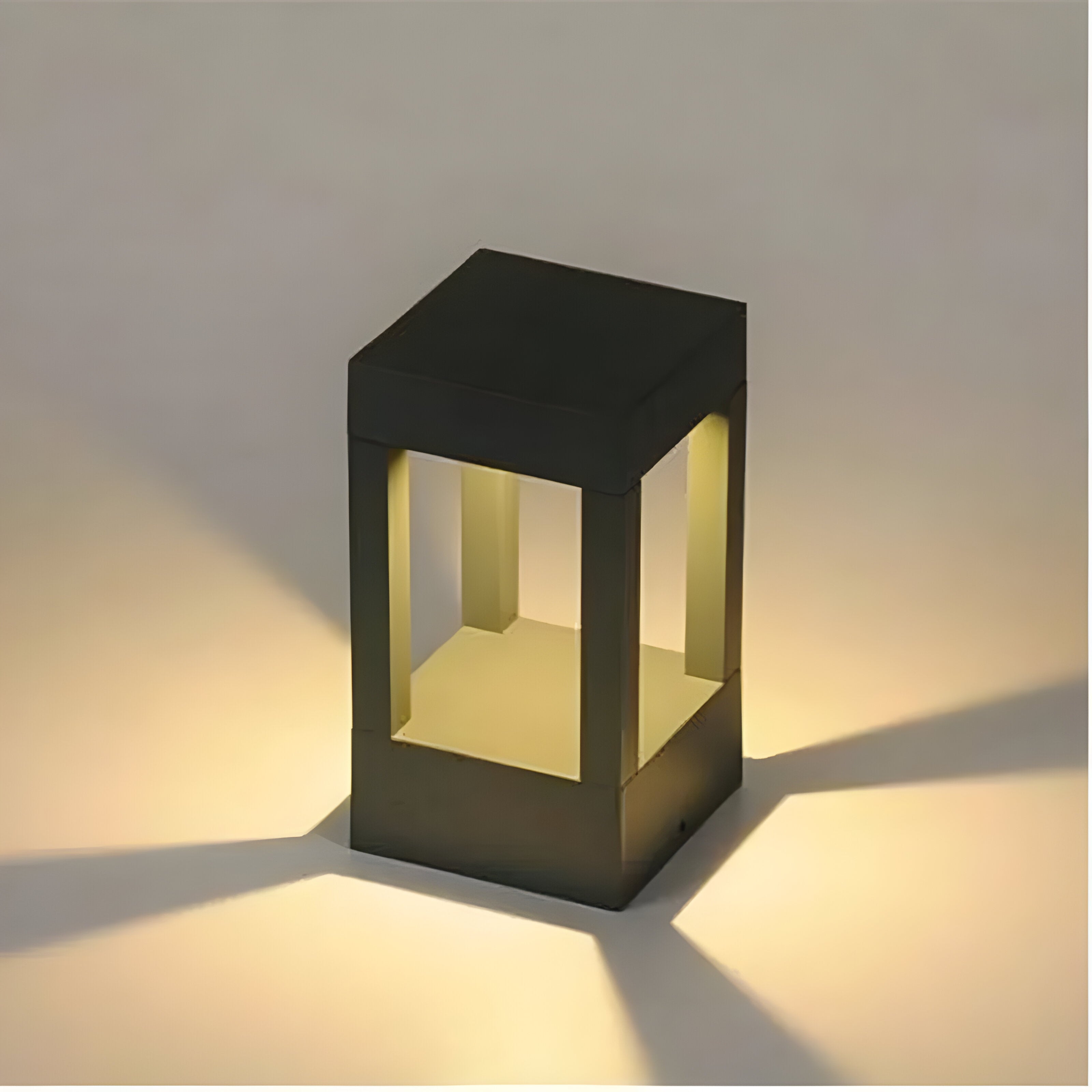 LumoPost - Wasserdichte LED-Rasenleuchte aus Aluminium