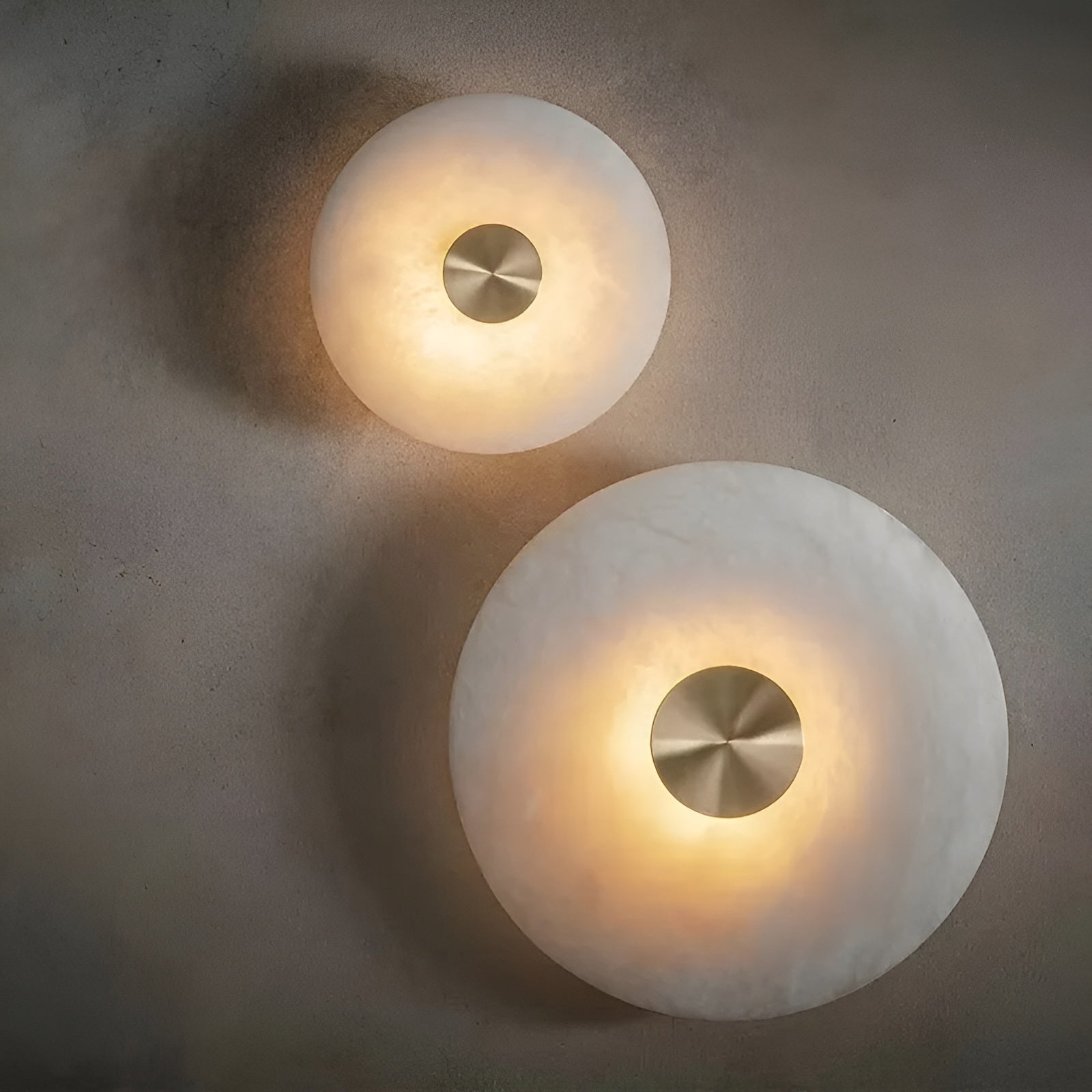 Wandlampe aus Naturmarmor – Elegantes Design mit Messing | Perfekt für Wohnzimmer & Schlafzimmer