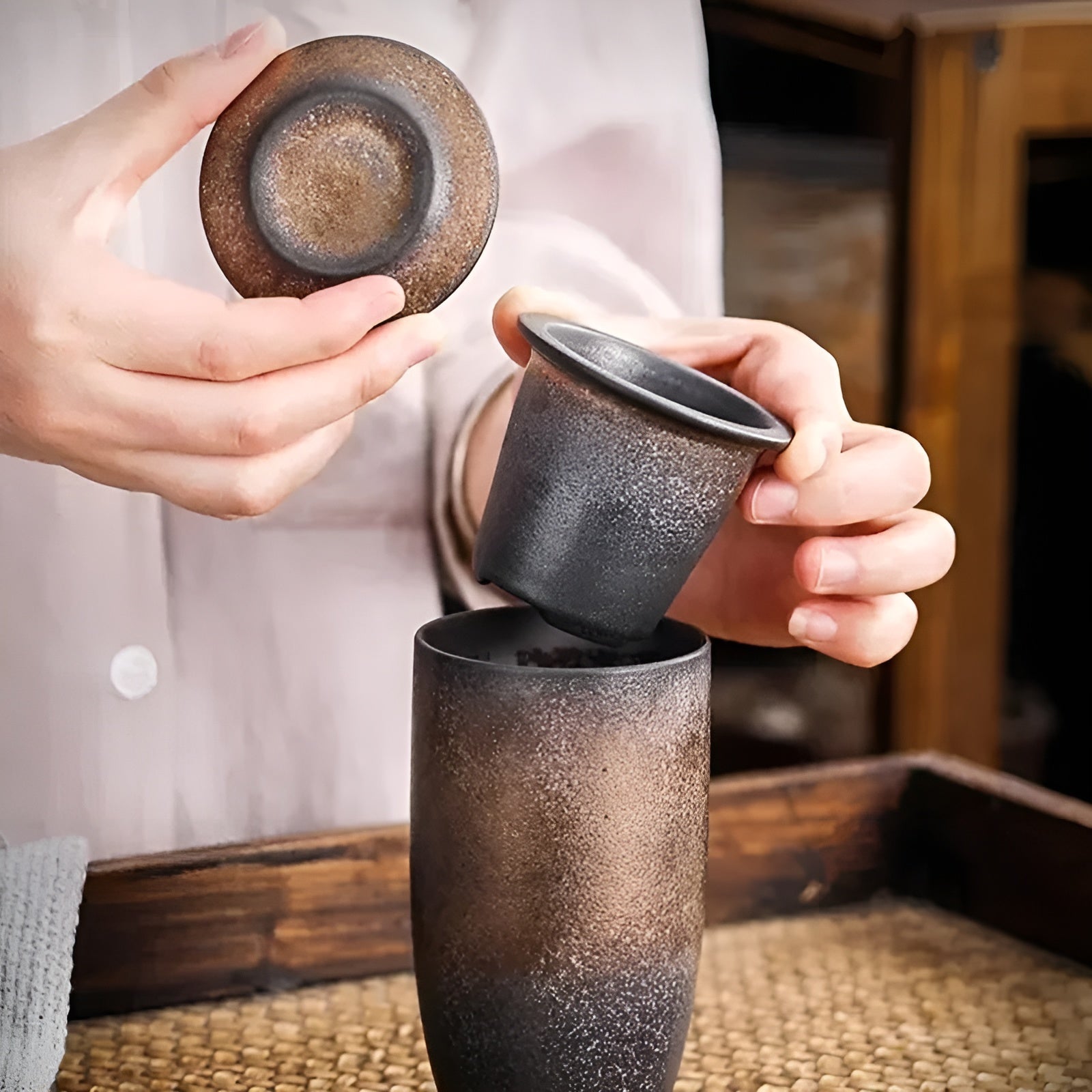 Japanische Teetasse aus Keramik – Vintage Porzellan | Ideal für Kaffee, Espresso & Latte