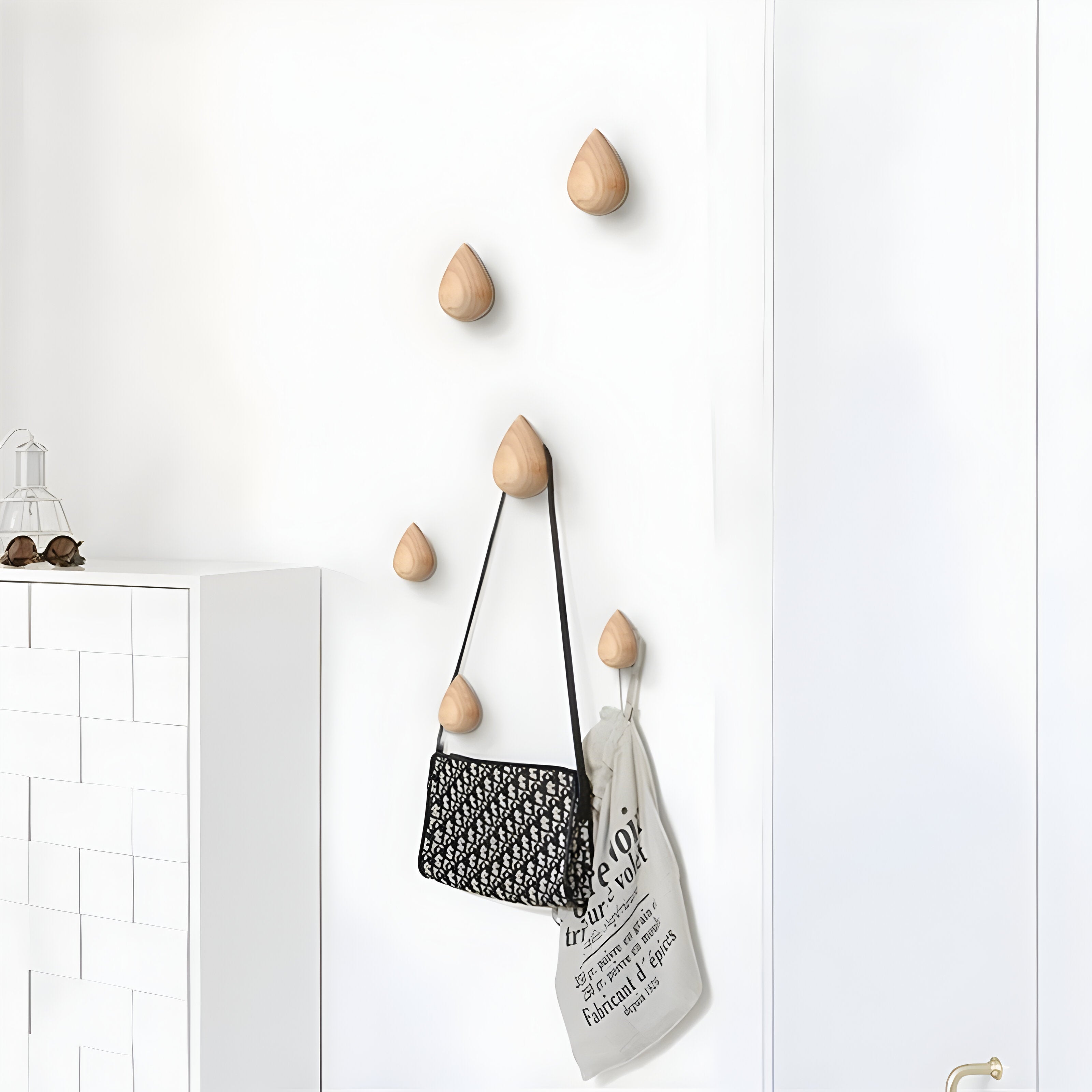 RusticHold Hook - Wandmontierter Kleider- & Schlüsselhalter aus Naturholz