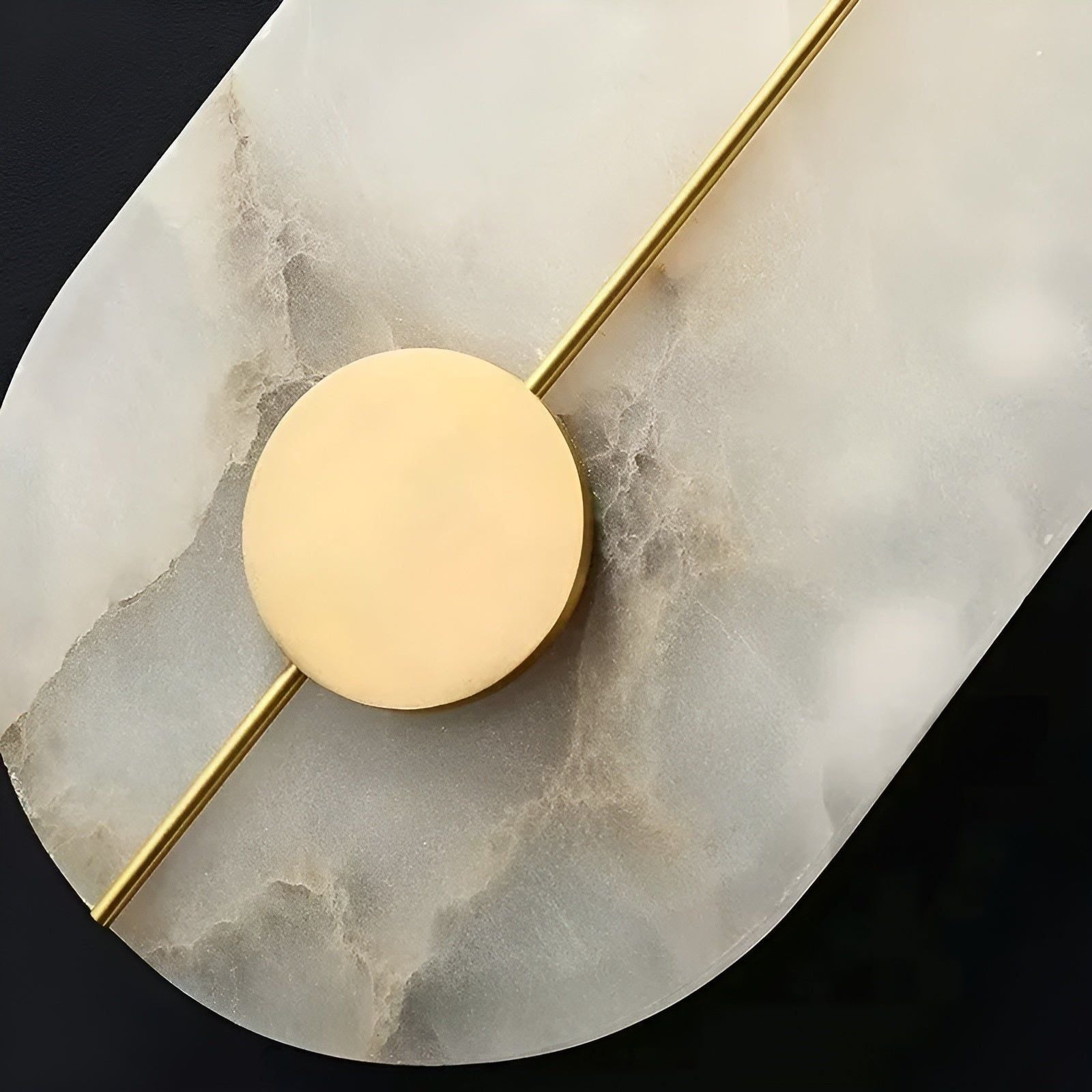 LED-Wandleuchte in Marmor Design – Warmweißes Licht für gemütliches Wohnzimmer & Schlafzimmer